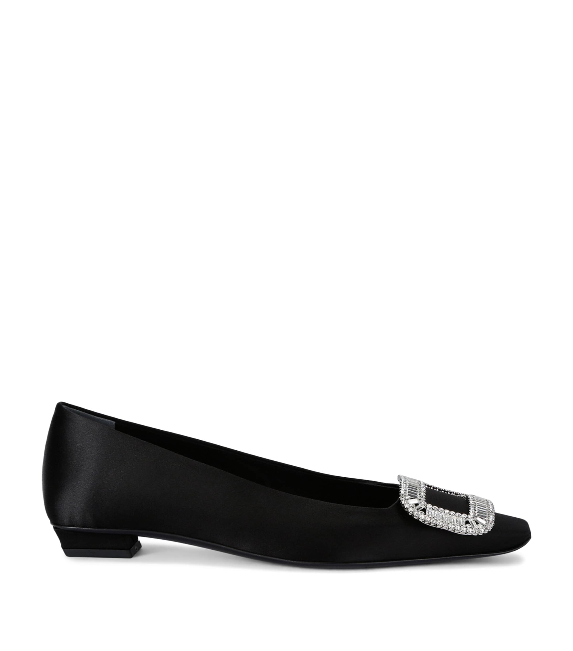 Satin Belle Vivier Ballet Flats