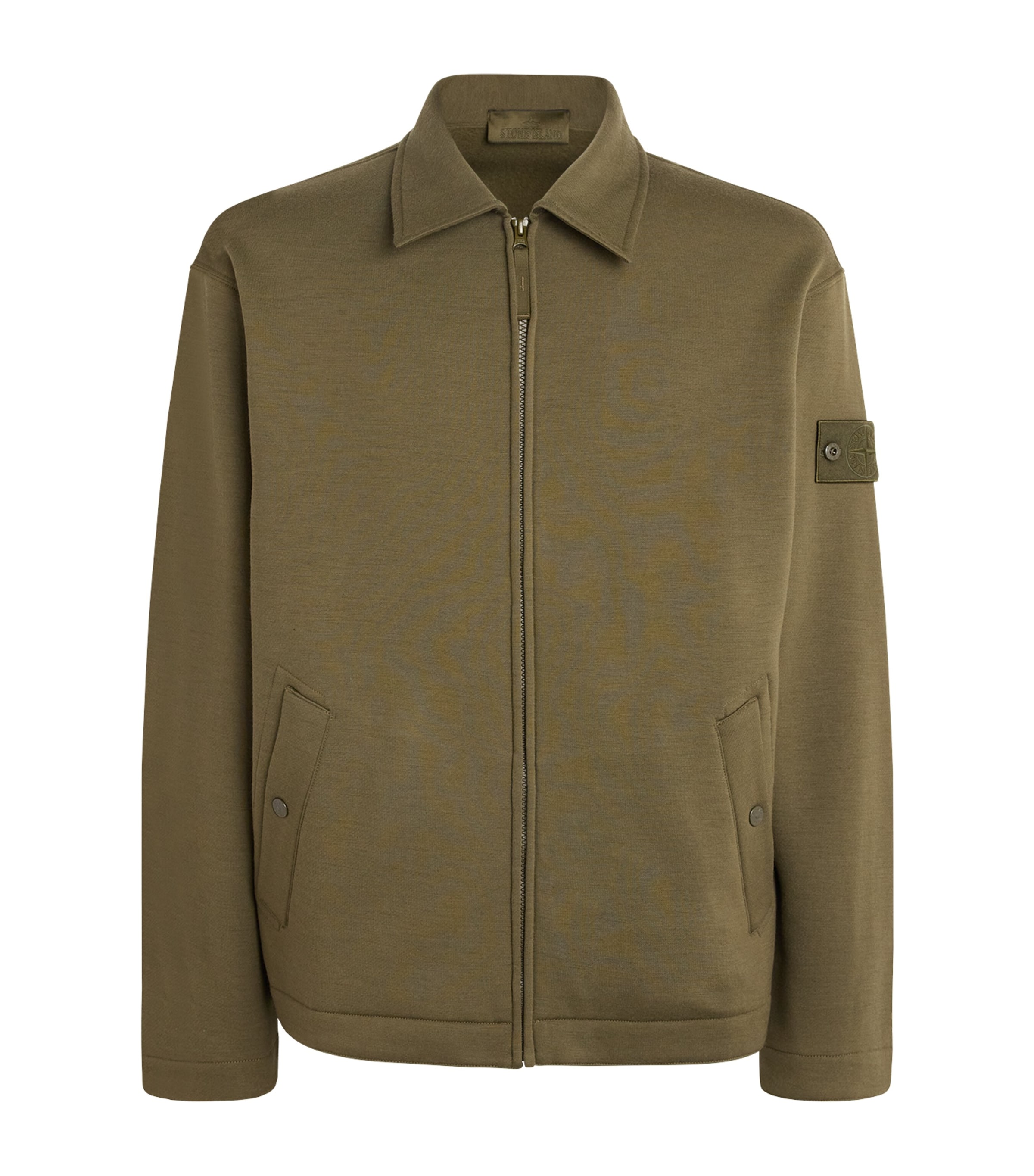 Stone Island Mens GHOST PIECE Wool-Cotton Zip-Up Cardigan