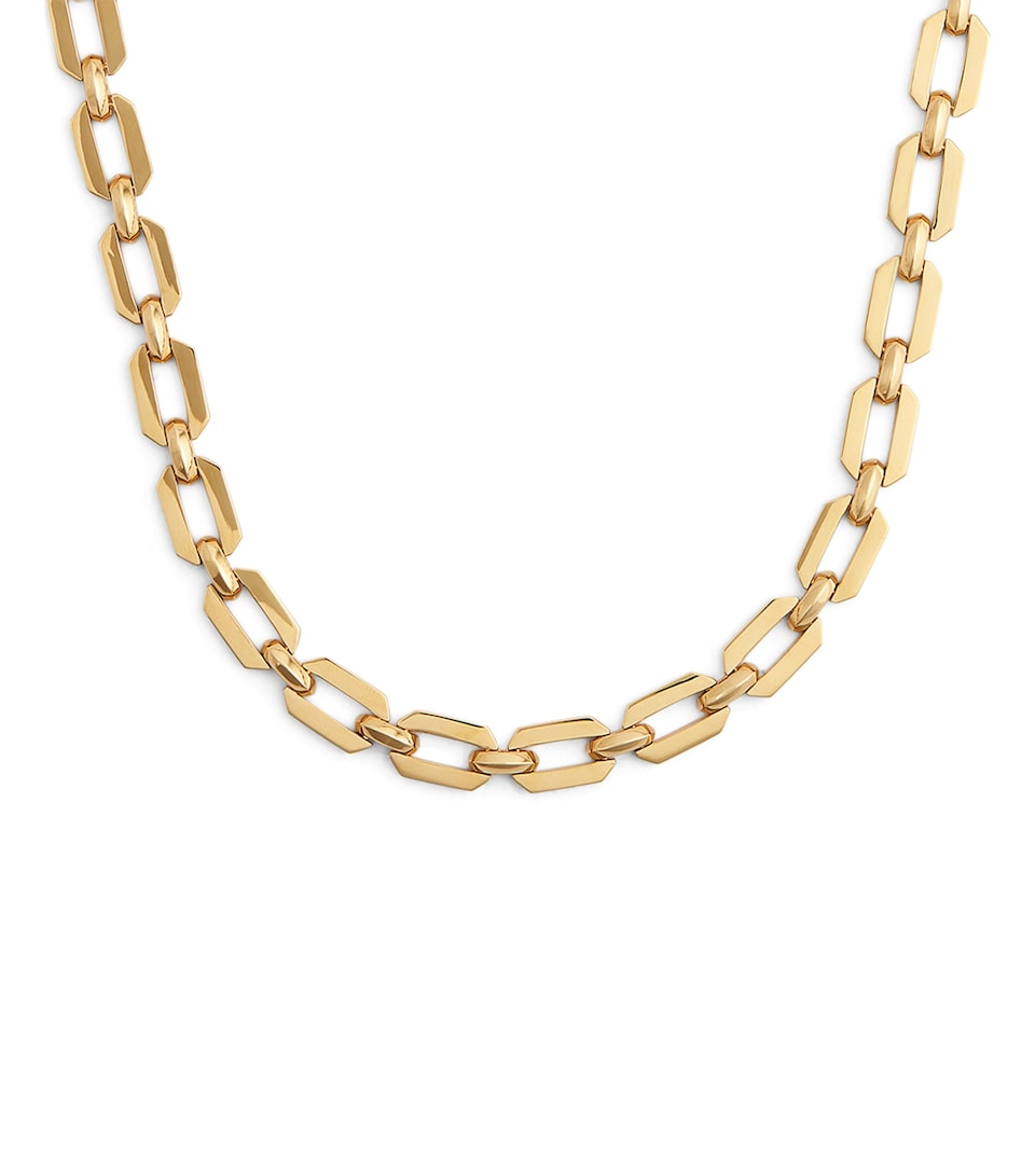 Yellow Gold Geo Necklace
