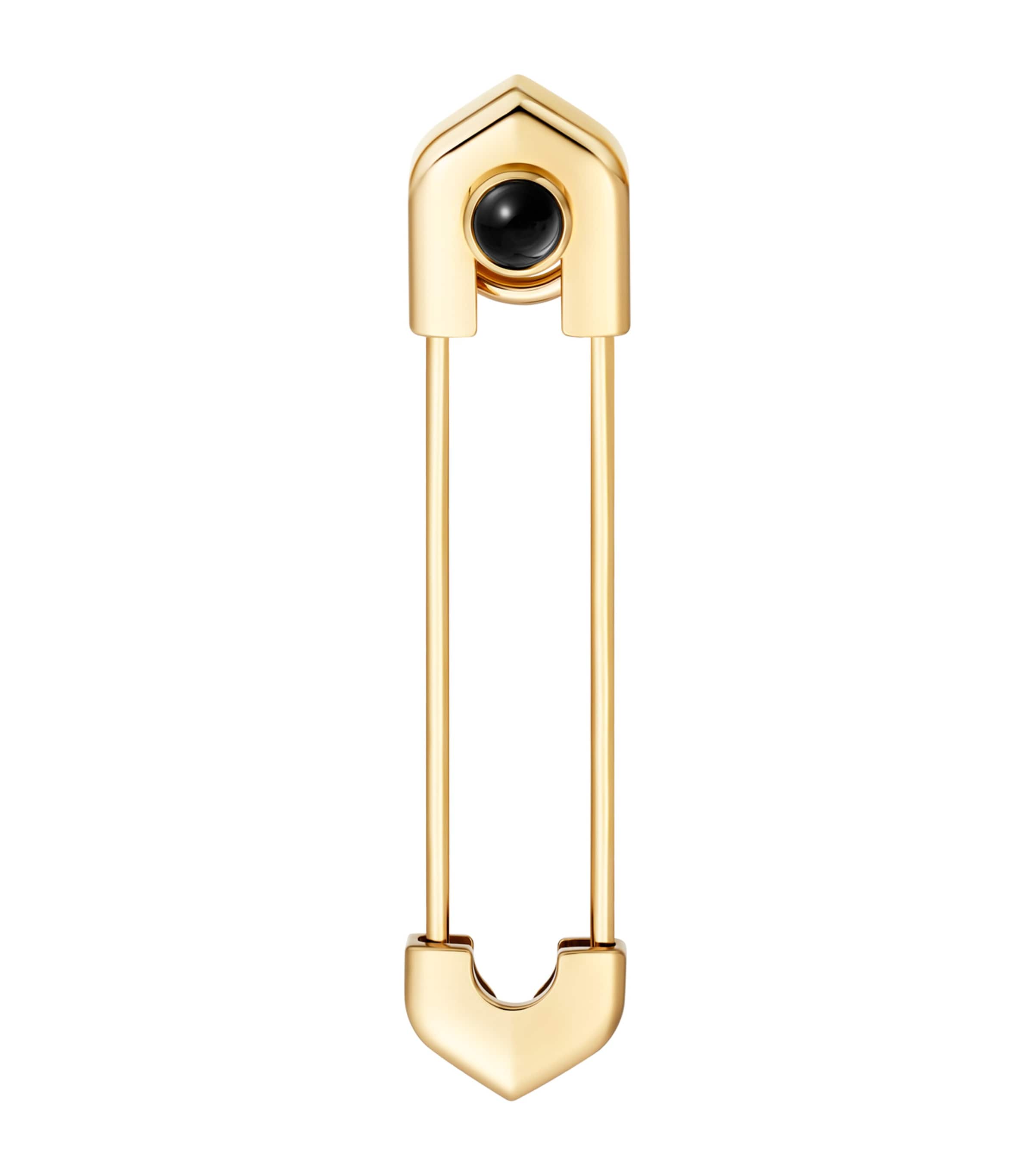 Yellow Gold and Onyx C de Cartier Tie Pin