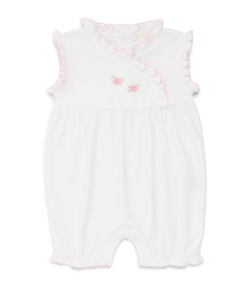 Kissy Kissy Pima Cotton Cottage Roses All-In-One (0-18 Months) White/pink