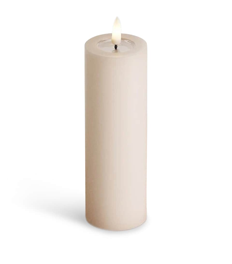 Deluxe Homeart LED Pillar Candle (15cm) Rose