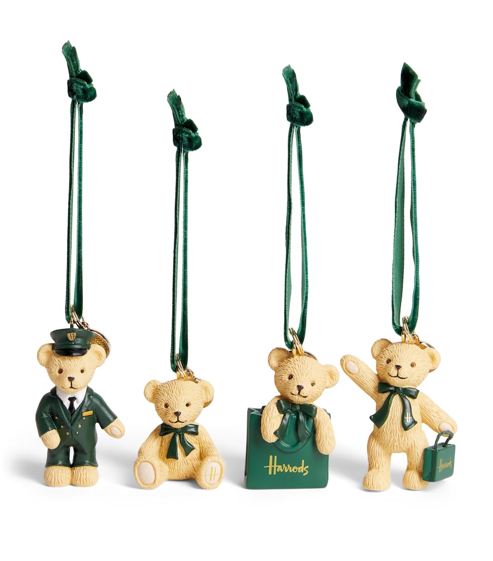 Harrods Henry Bear Tree Decorations (Pack of 4)