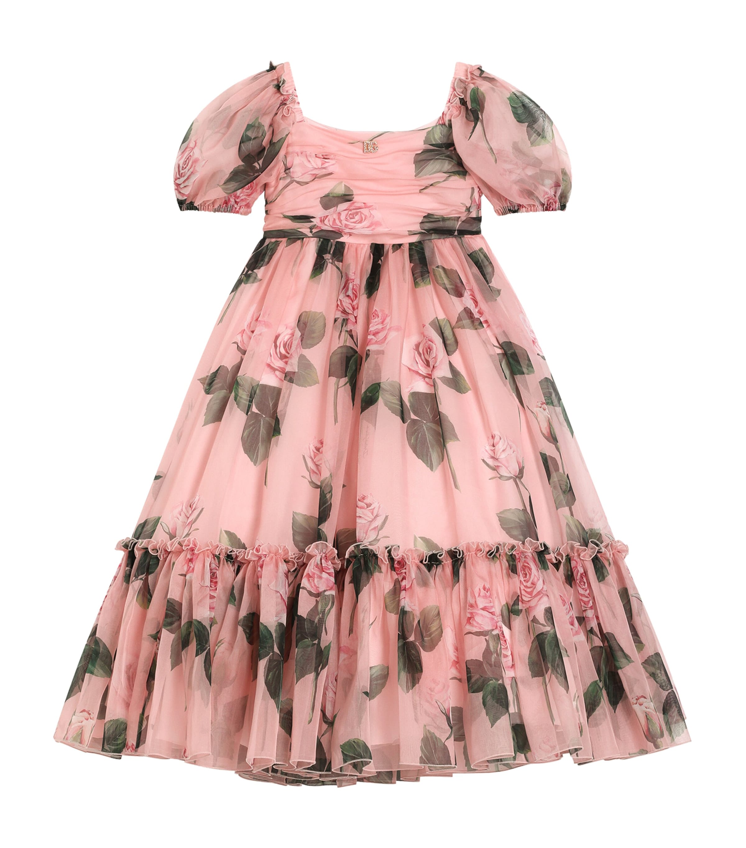 Silk-Blend Floral Dress (8-12+ Years)