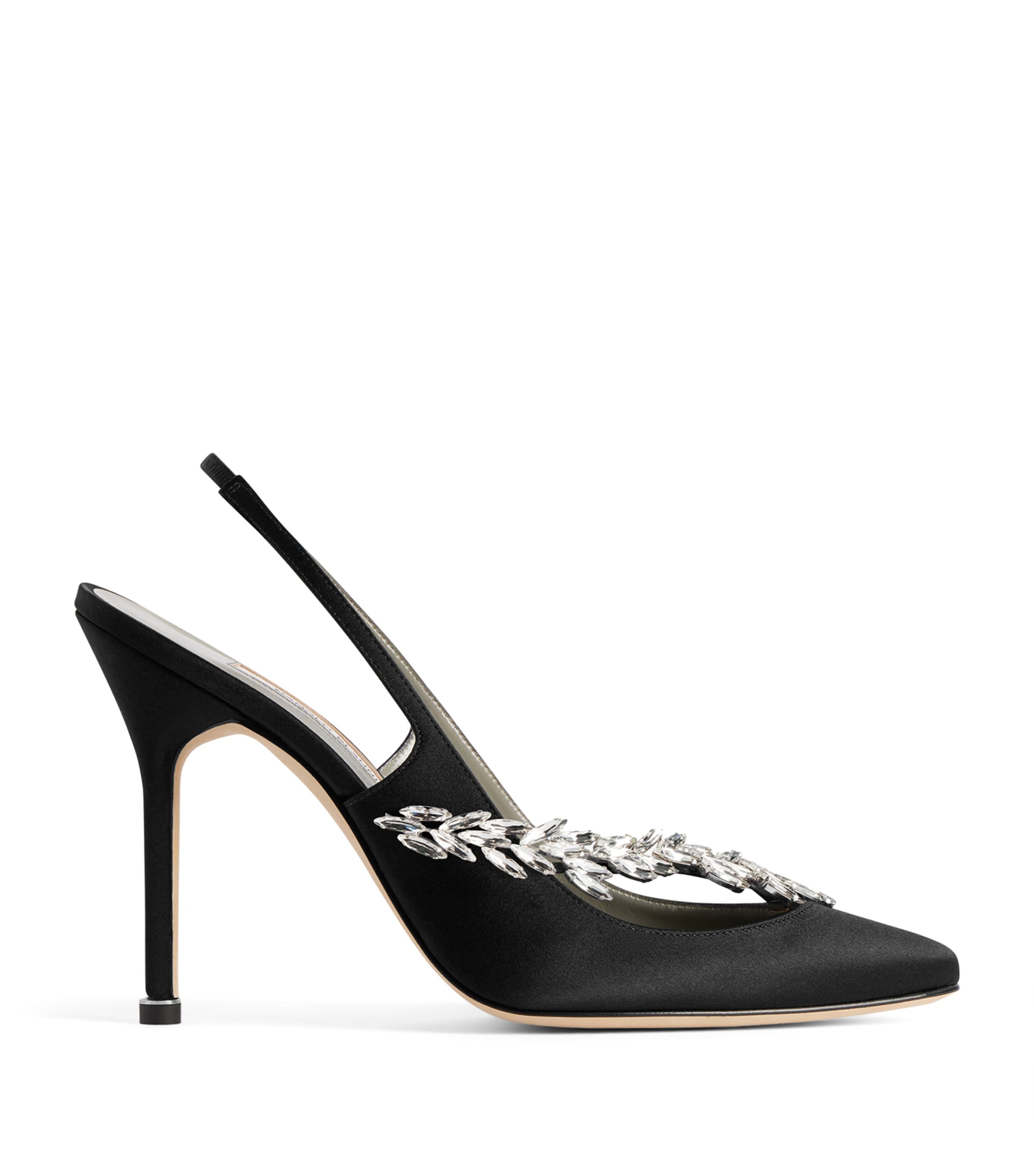 Balenciaga x Manolo Blahnik Embellished Slingback Heels 105
