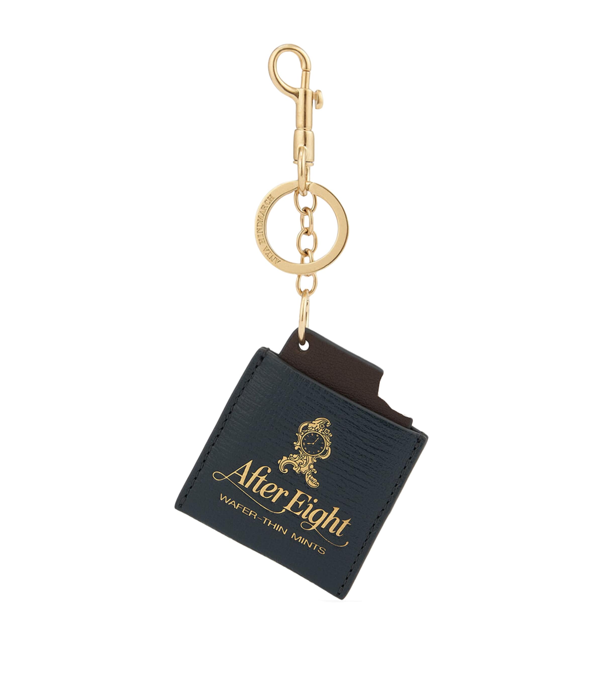 x After Eight Leather Key Charm