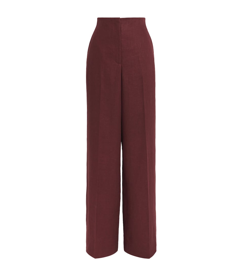 Linen Thames Wide-Leg Trousers