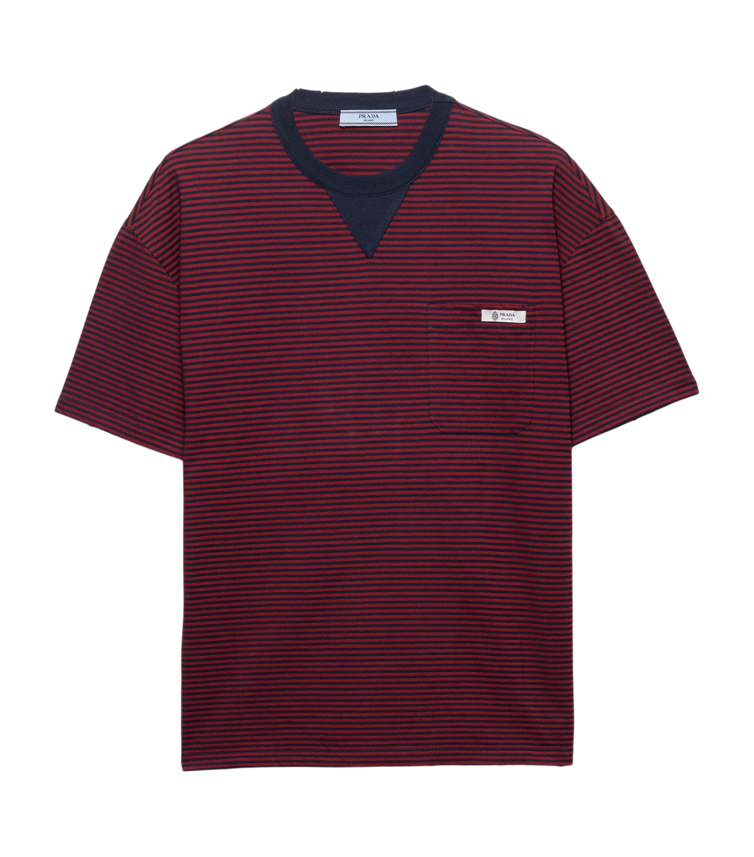 Cotton Stripe Oversized T-Shirt