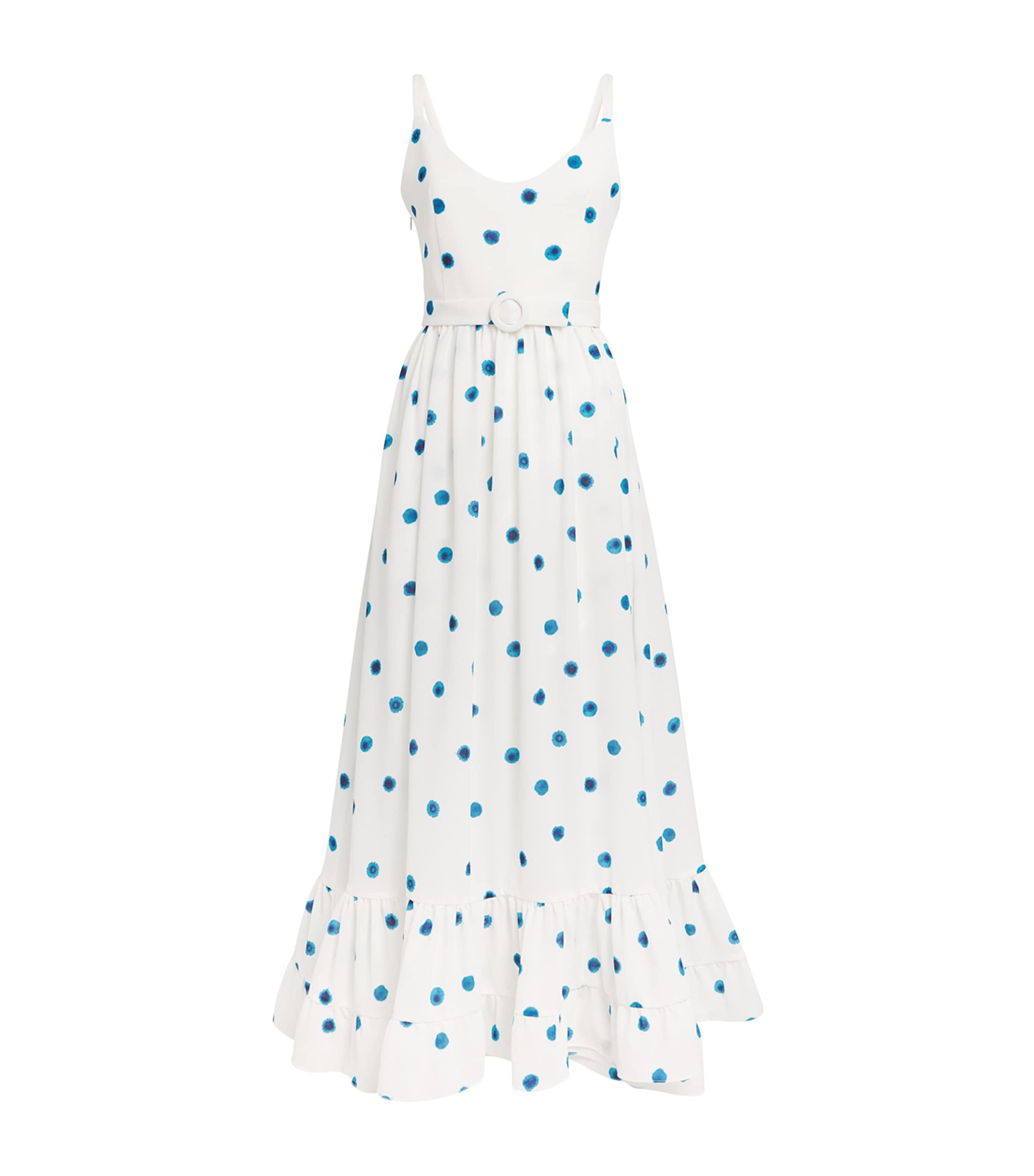 Georgette Olivier Midi Dress