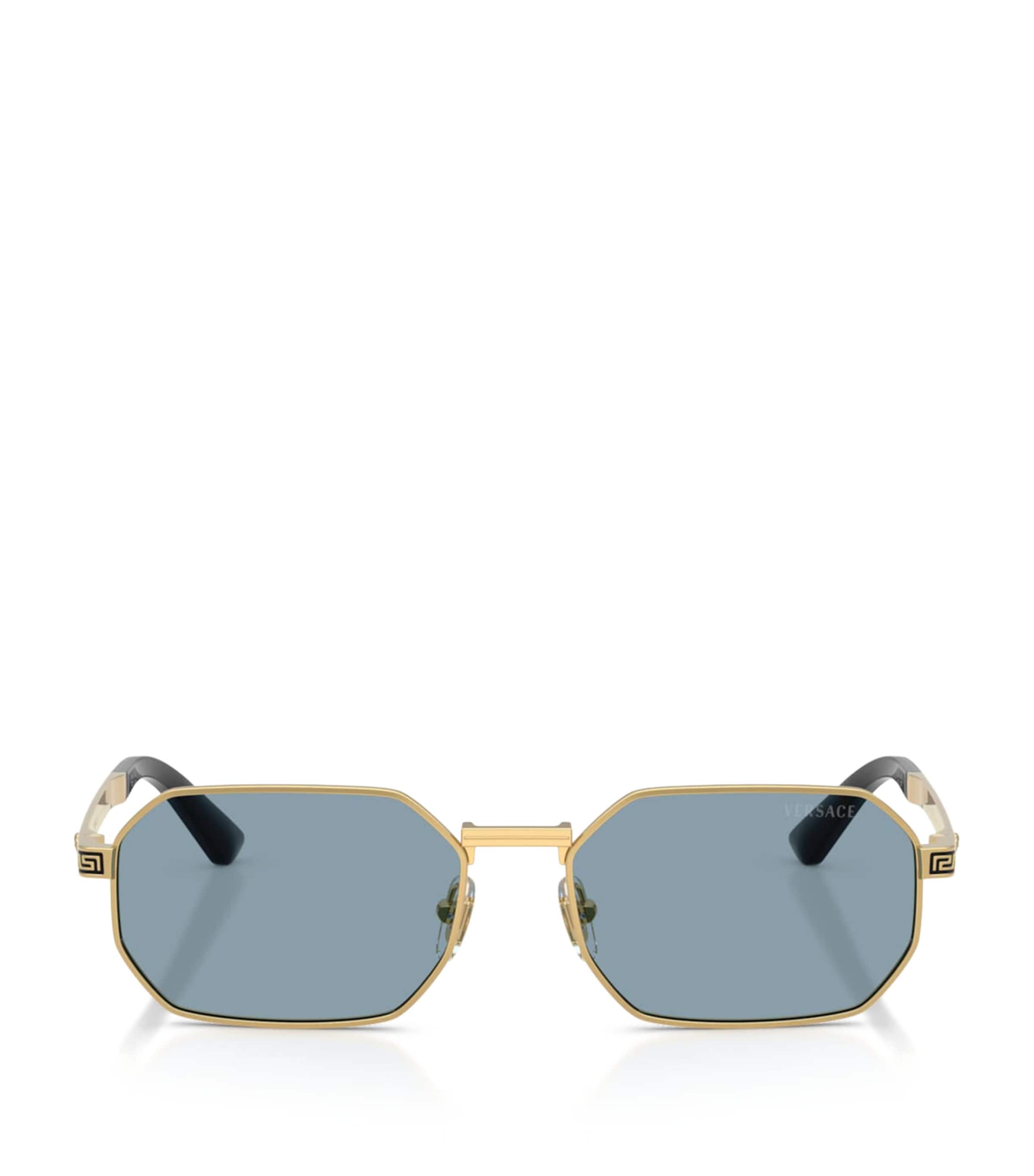 Versace Metal VE2297 Rectangle Sunglasses Gold