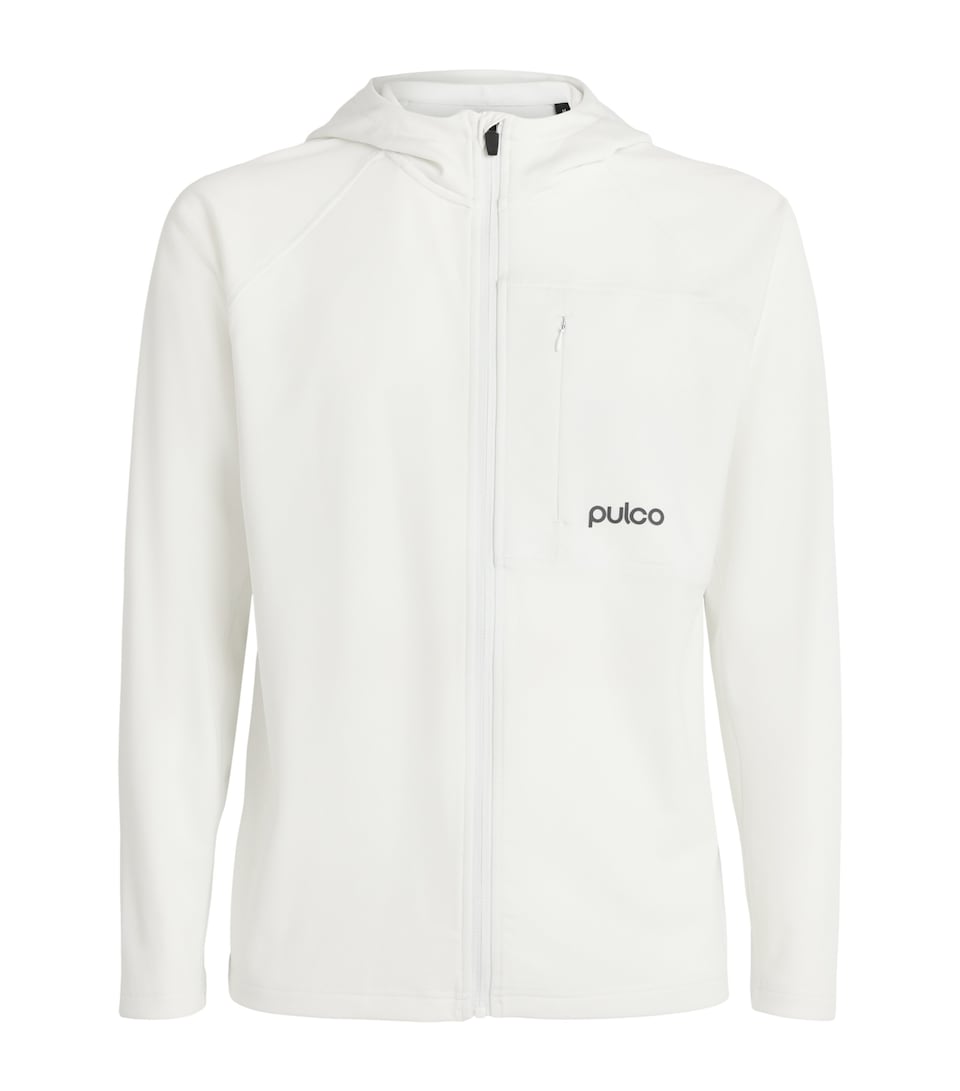 Pulco Studios Mens Full Zip Training Hoodie White