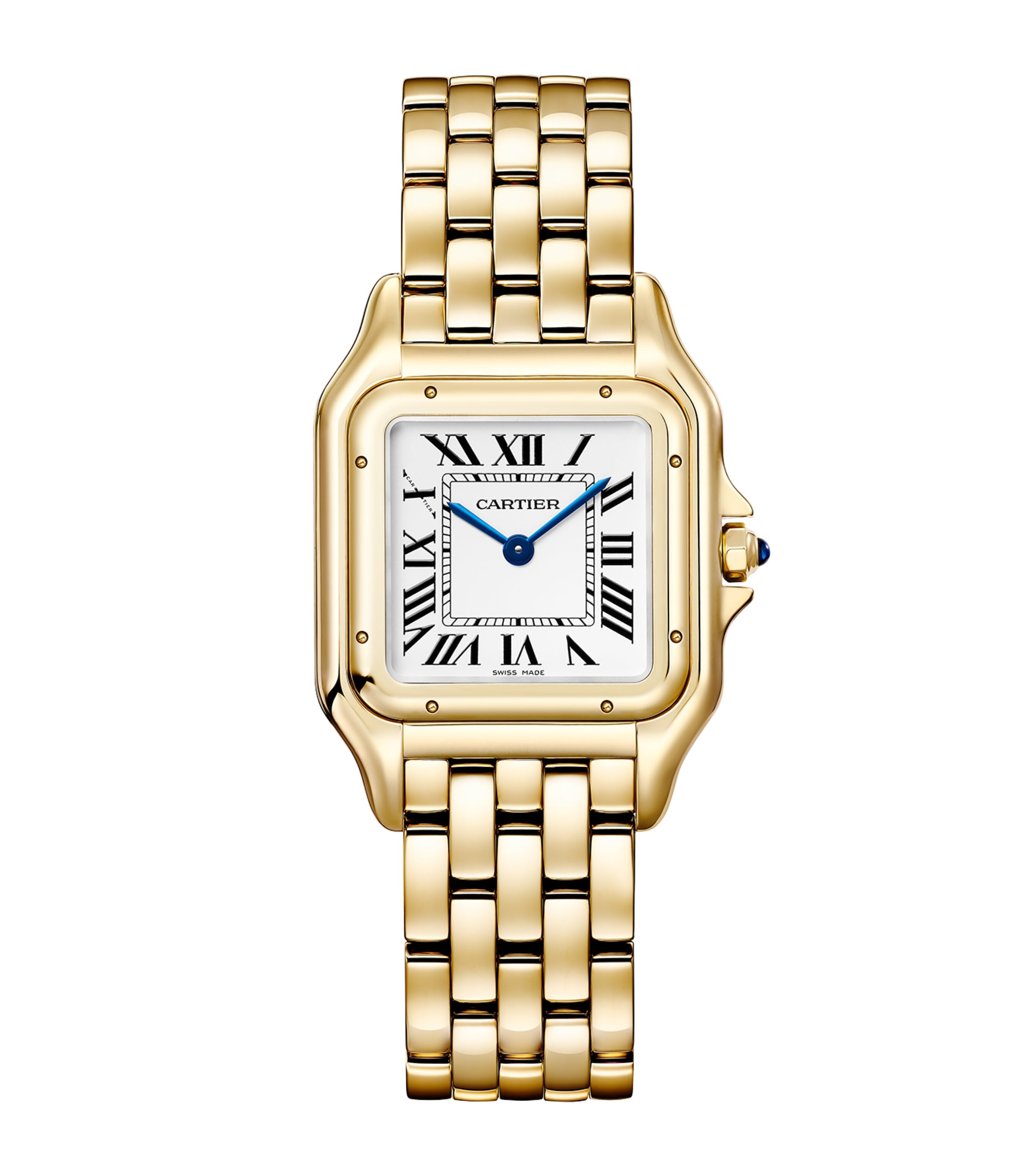 Cartier Medium Yellow Gold Panthère de Cartier Watch 27mm Silvered