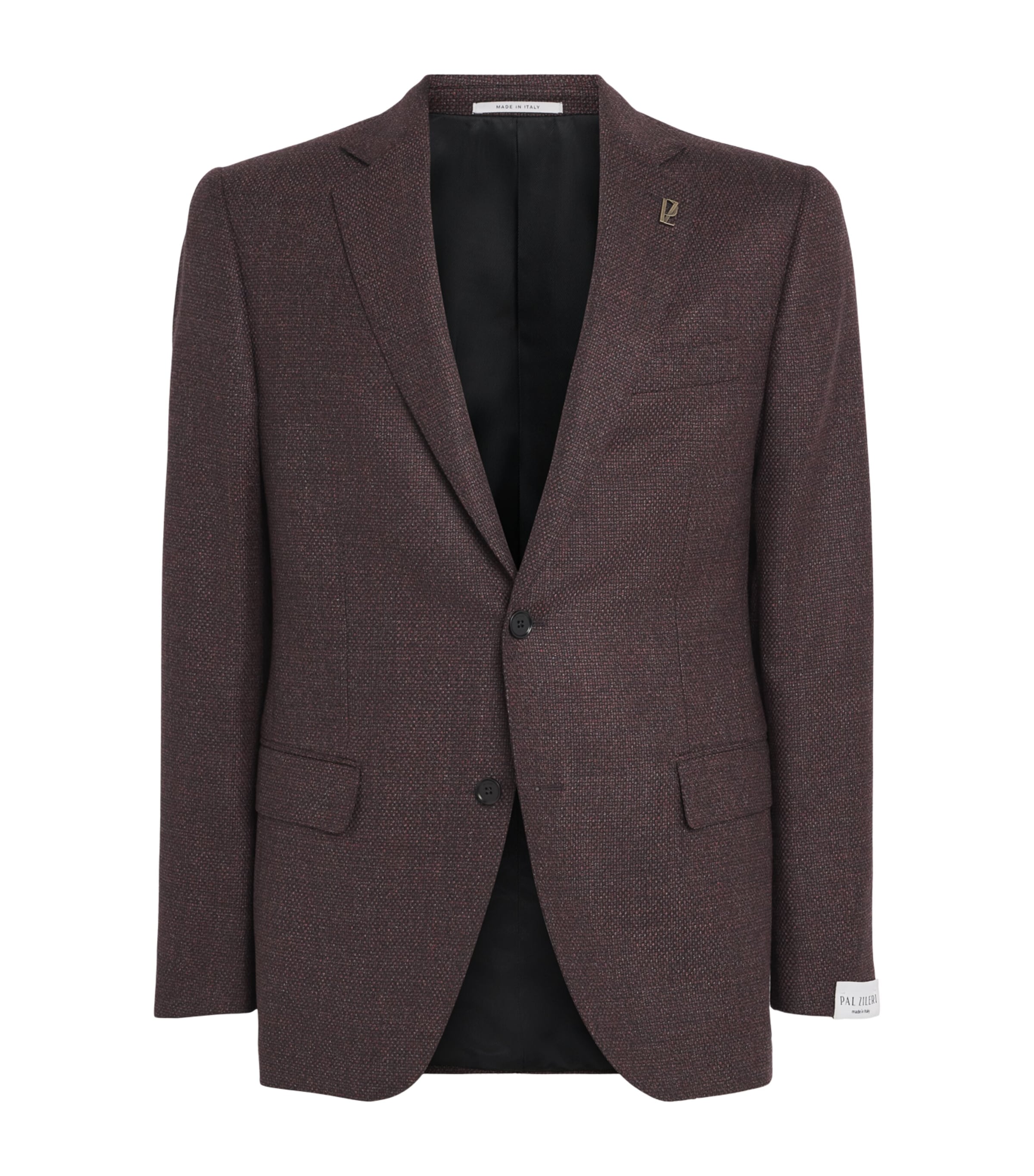 Pal Zileri Mens Wool Vicenza Blazer Bordeaux
