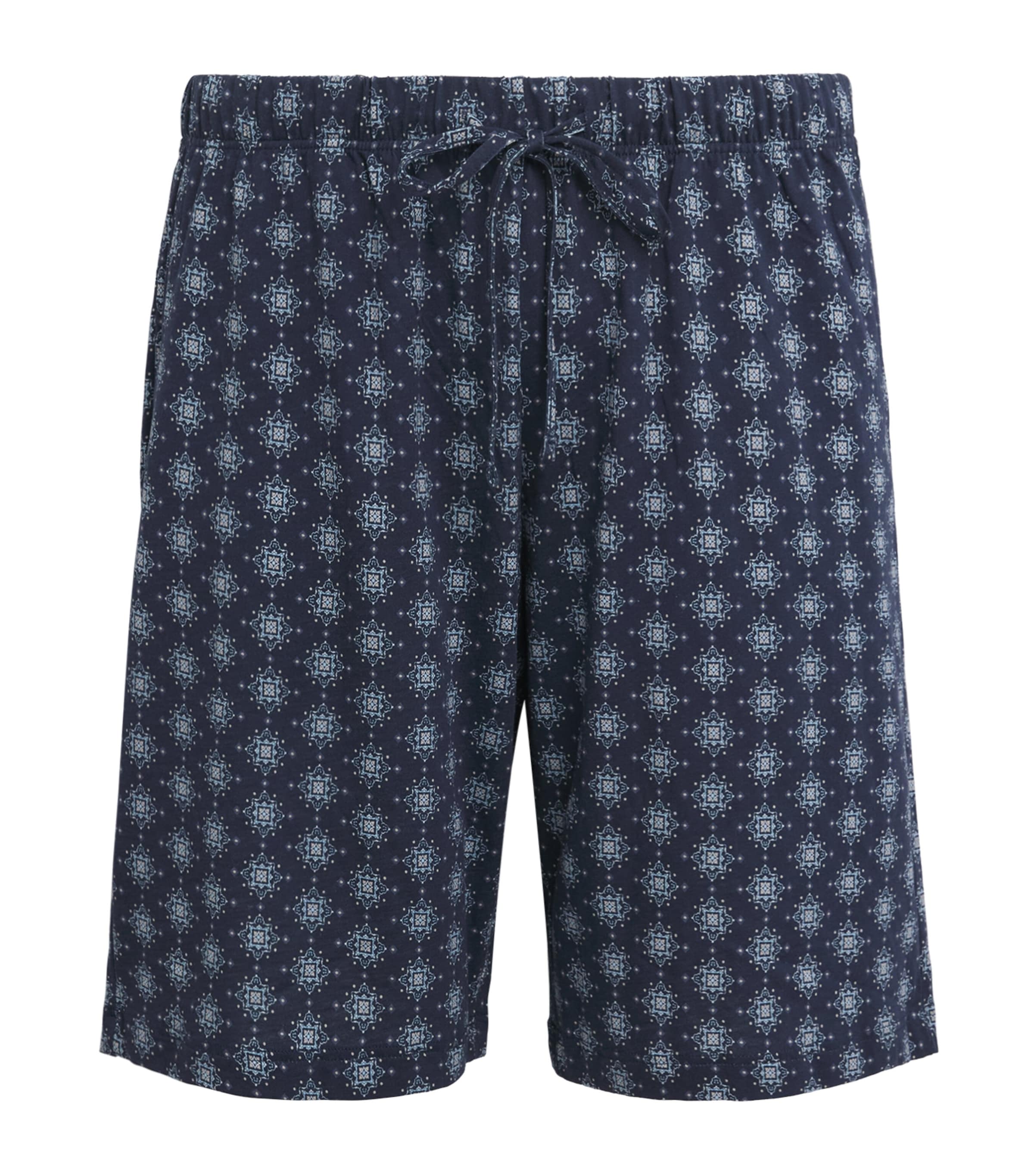 Hanro Mens Celestial Sky Print Night & Day Shorts Celestial
