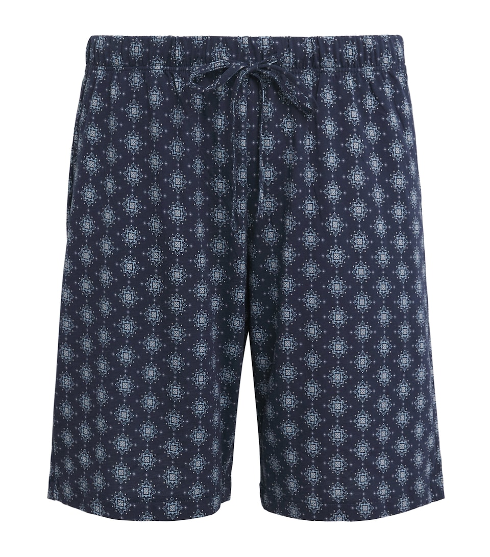 Hanro Mens Celestial Sky Print Night & Day Shorts Celestial
