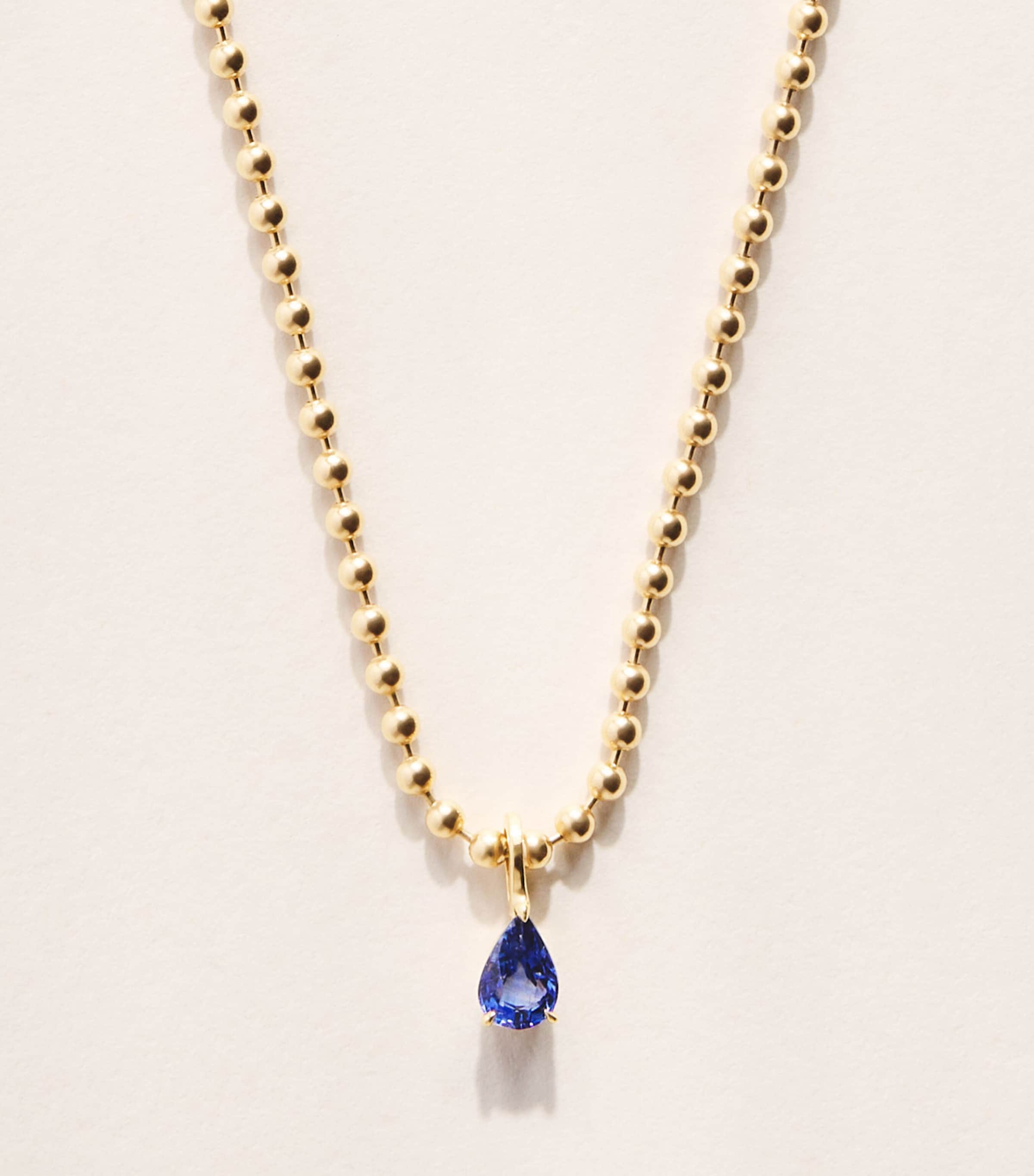Anita Ko Yellow Gold and Sapphire Pendant Necklace Yellow Gold