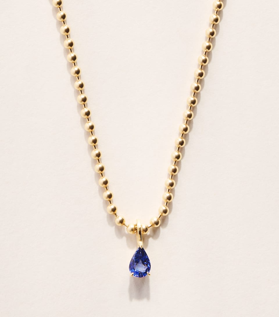 Anita Ko Yellow Gold and Sapphire Pendant Necklace Yellow Gold
