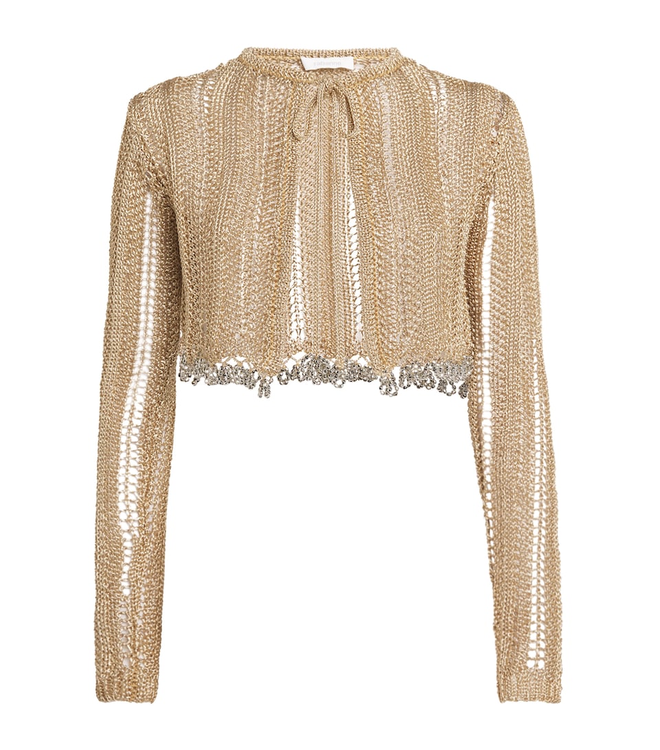 Crochet Beaded Cardigan