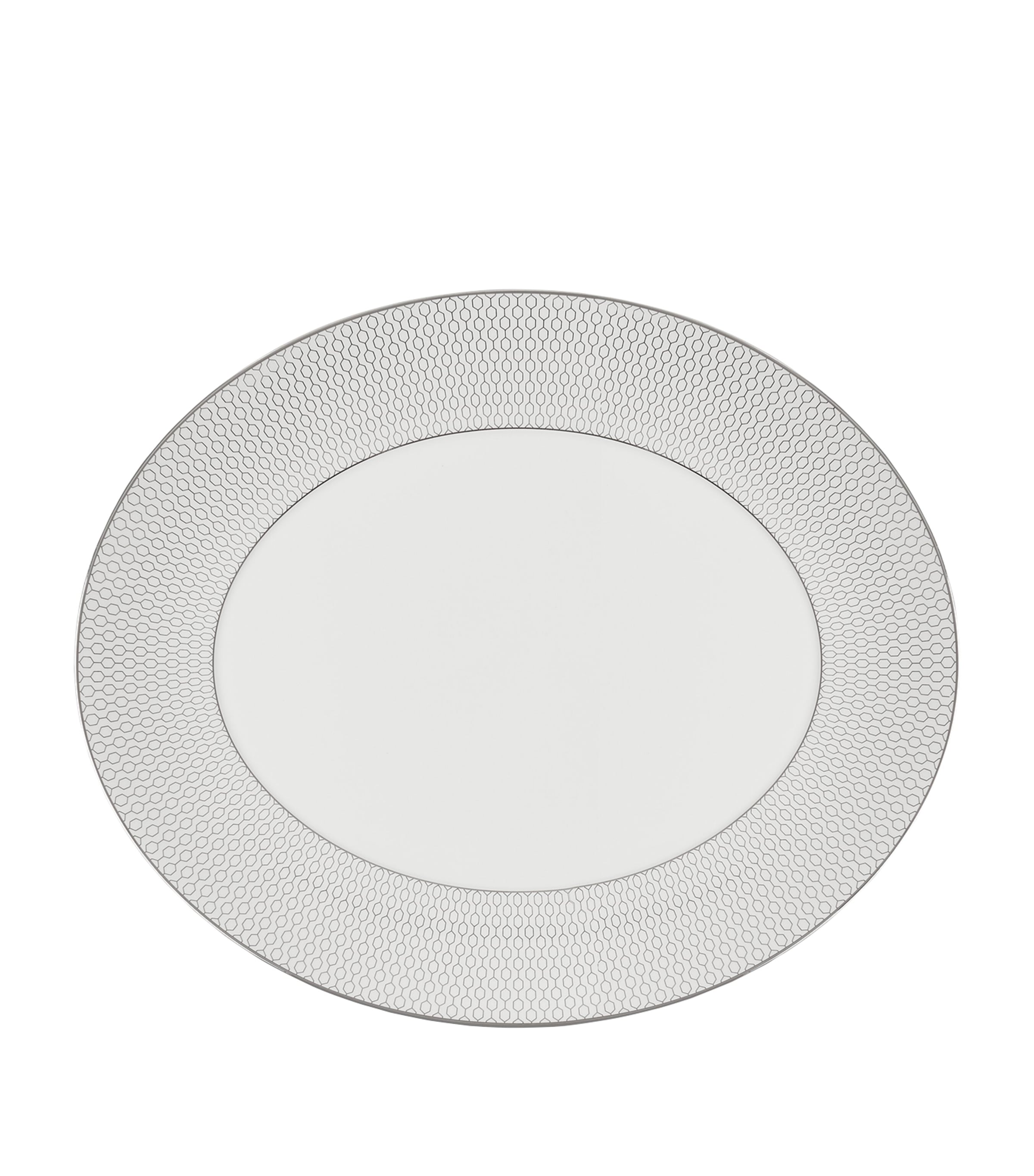 Gio Platinum Oval Platter (33cm)