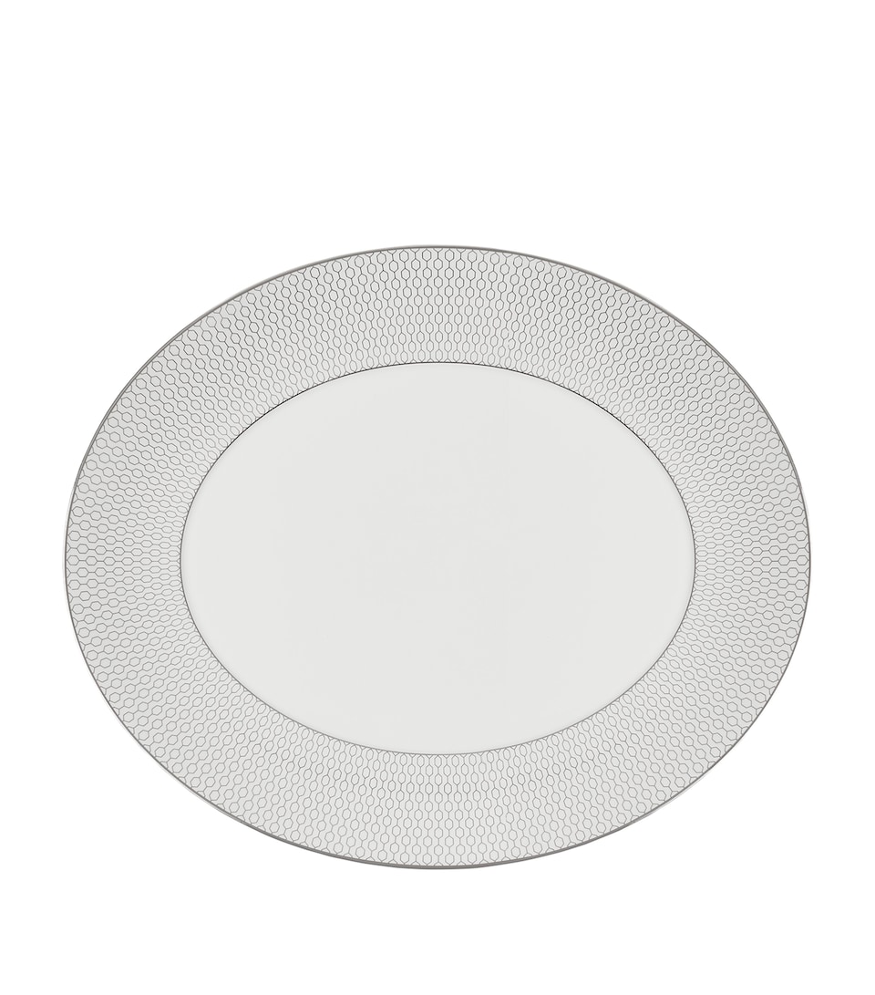 Gio Platinum Oval Platter (33cm)
