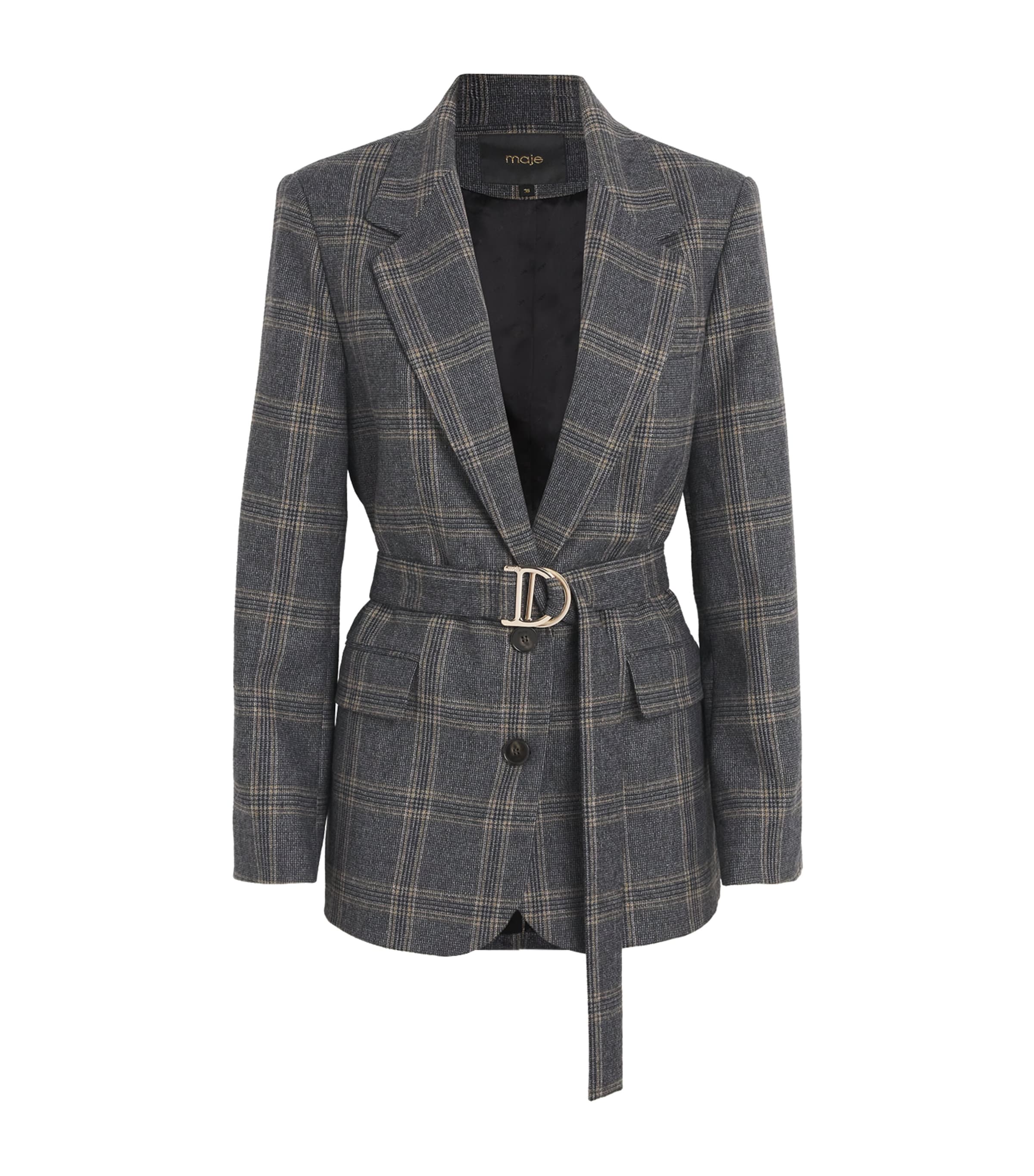 Belted Single-Breasted Blazer