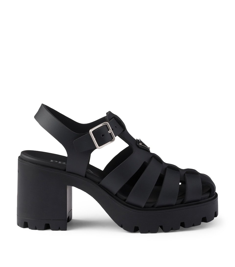 Rubber Platform Sandals 90