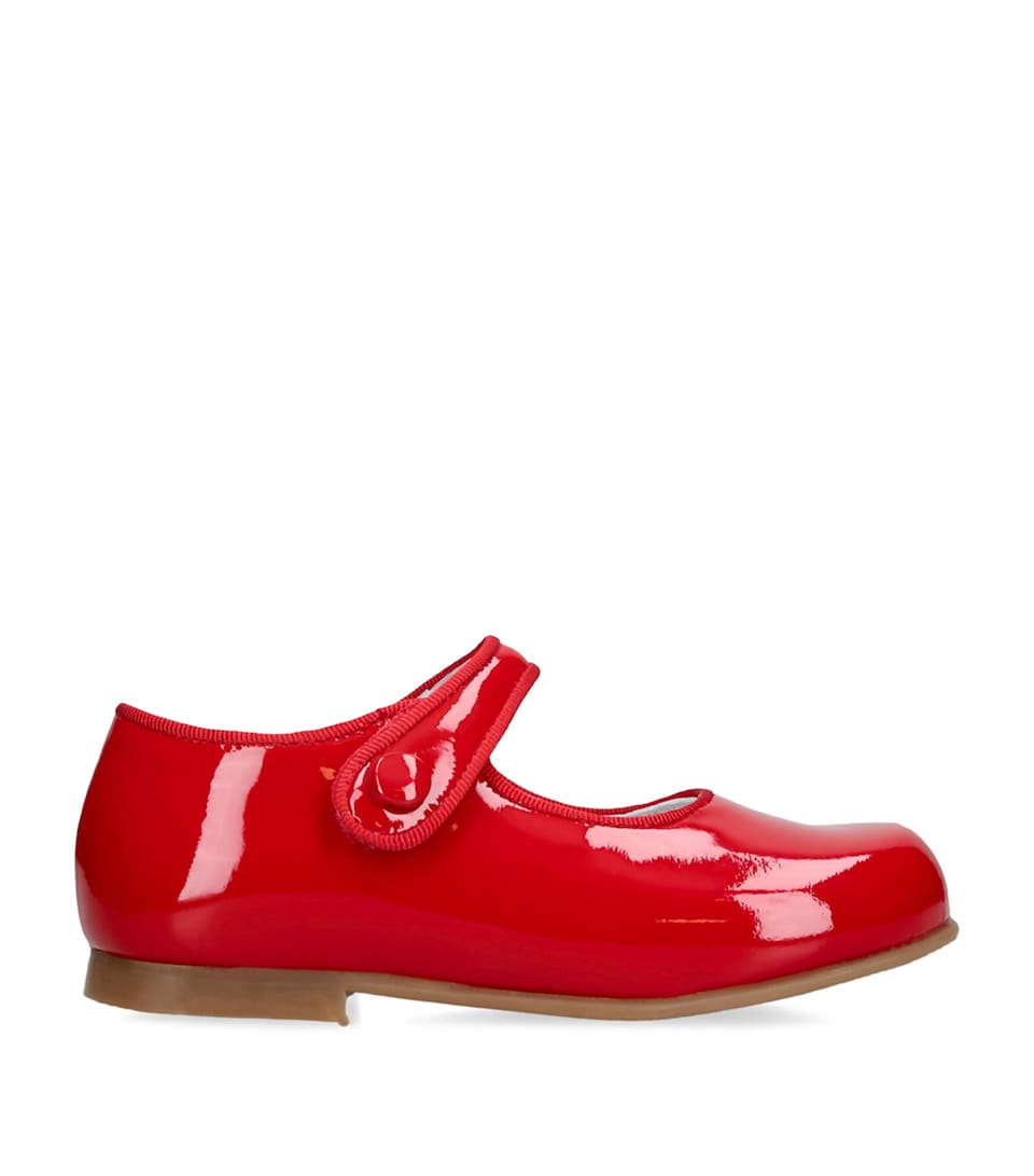 papouelli Patent Leather Catalina Mary Janes Red