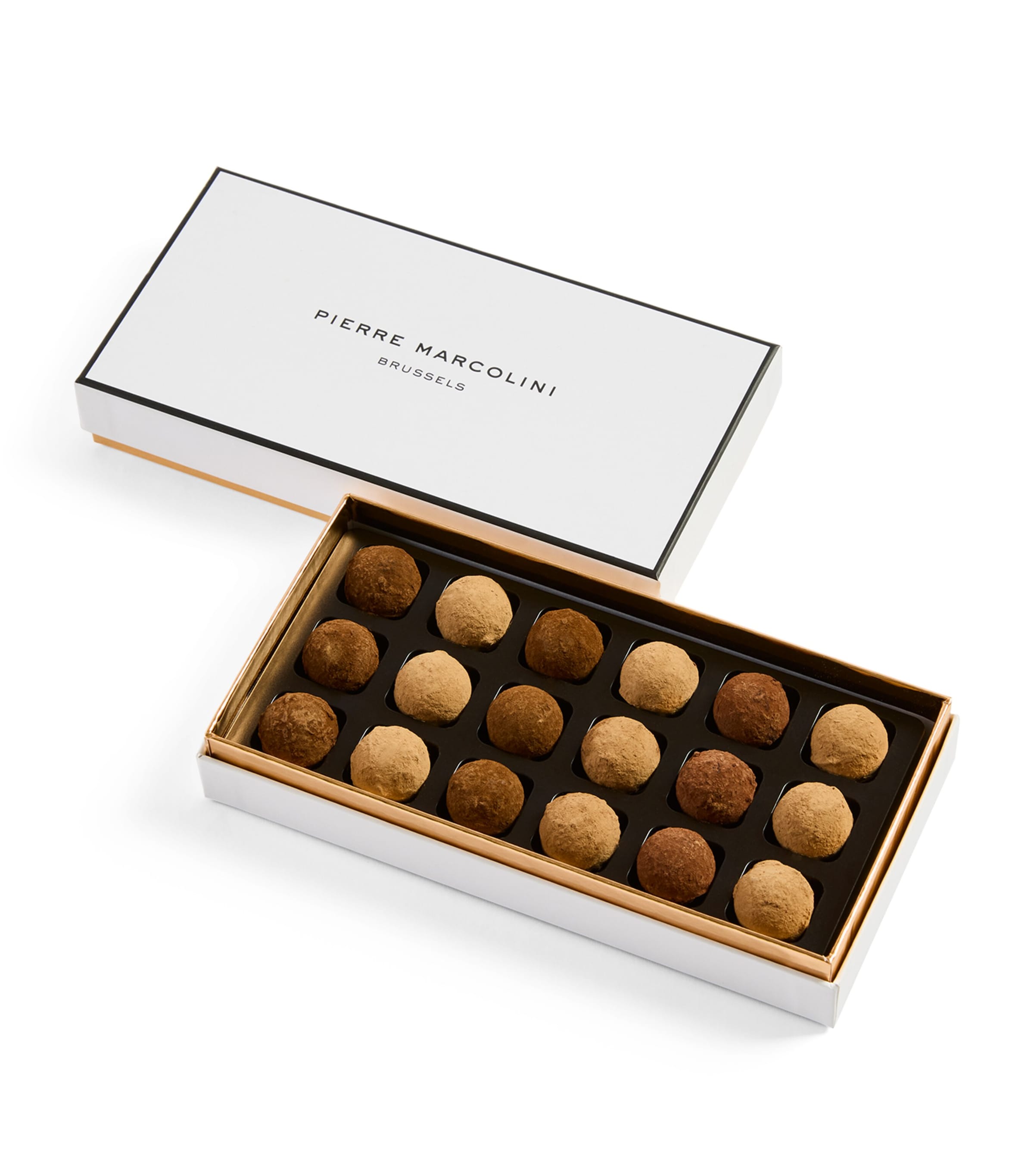Pierre Marcolini Box of 18 Truffles (108g) Black