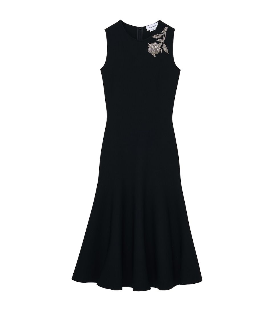 Embroidered Banshee Midi Dress