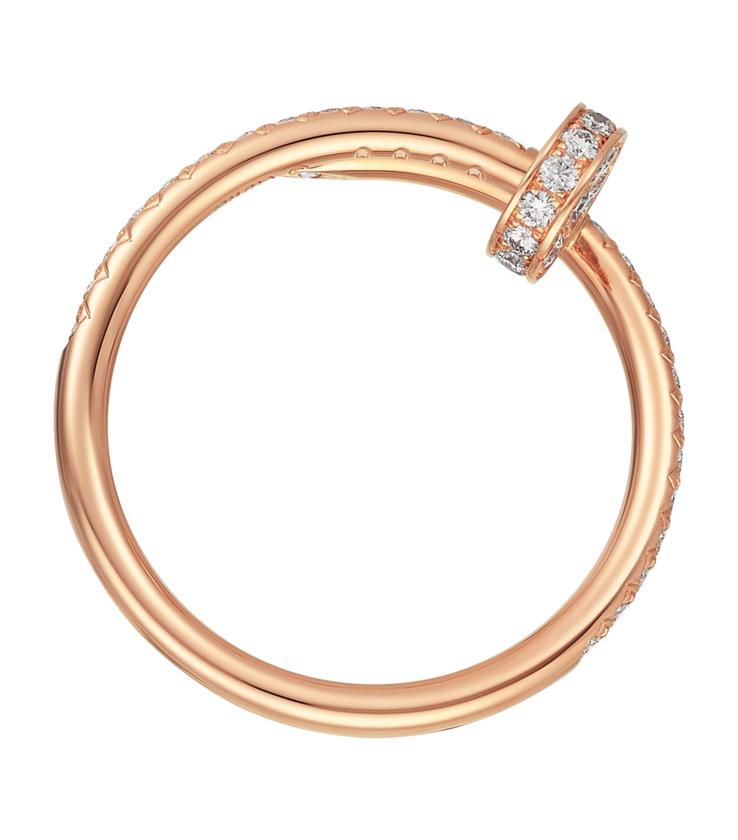 Cartier Rose Gold and Diamond Juste un Clou Ring Rose Gold