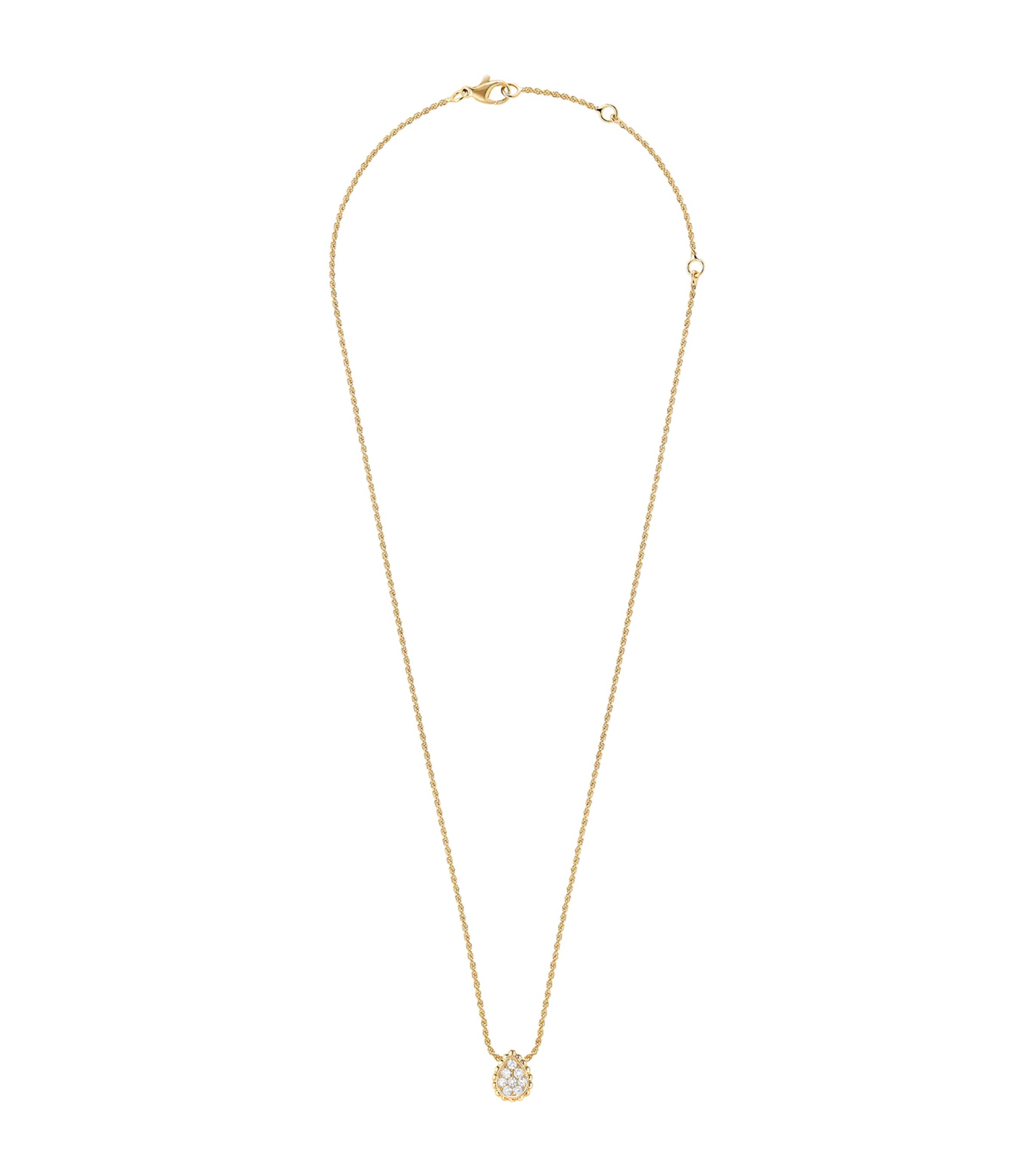 Yellow Gold Diamond Serpent Bohème Pendant Necklace