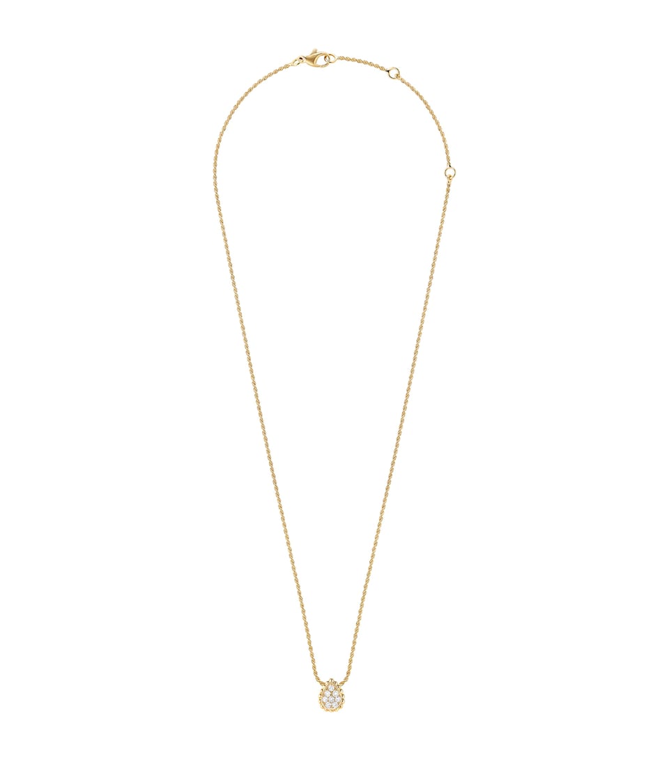 Yellow Gold Diamond Serpent Bohème Pendant Necklace