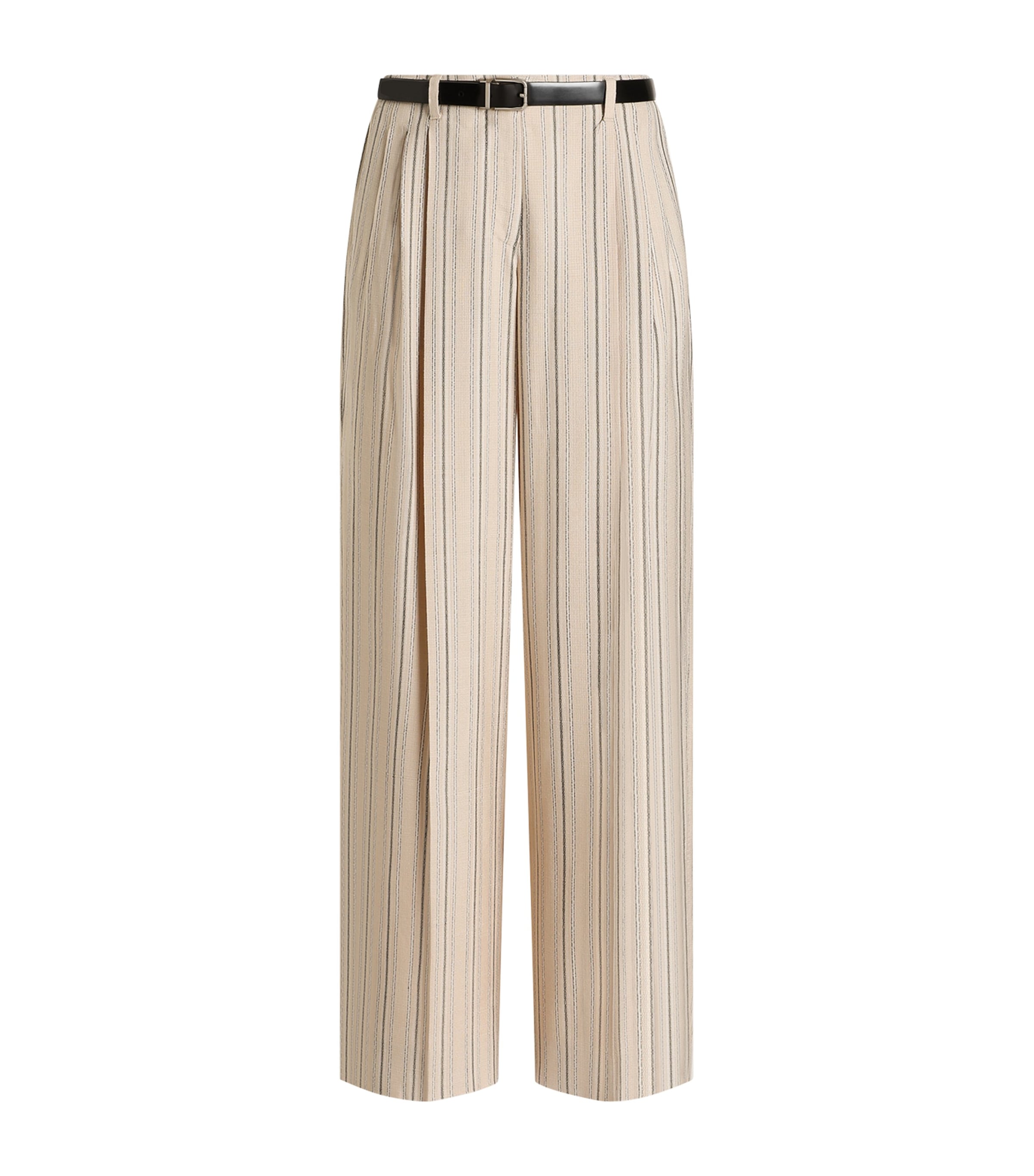 Dolce&Gabbana Womens Striped Belted Straight Trousers Stri