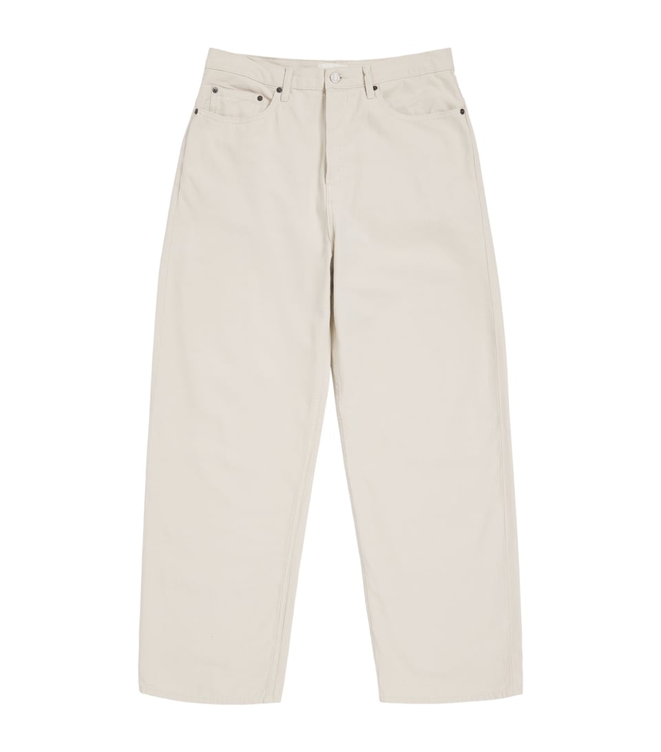 FRAME Mens Baggy Jeans Off White