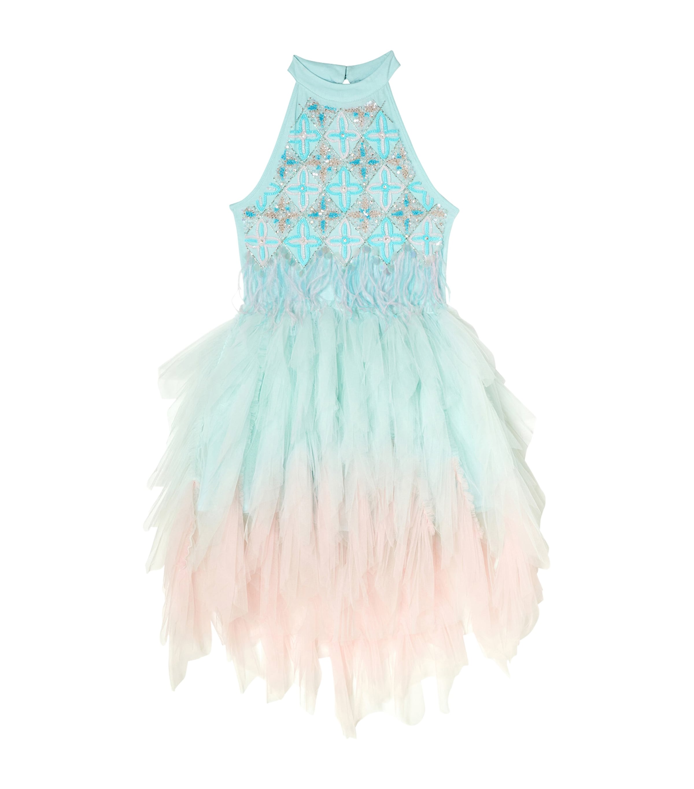 Tutu Du Monde Tulle Embellished Stardom Dress (2-12 Years) Pale Dogwood