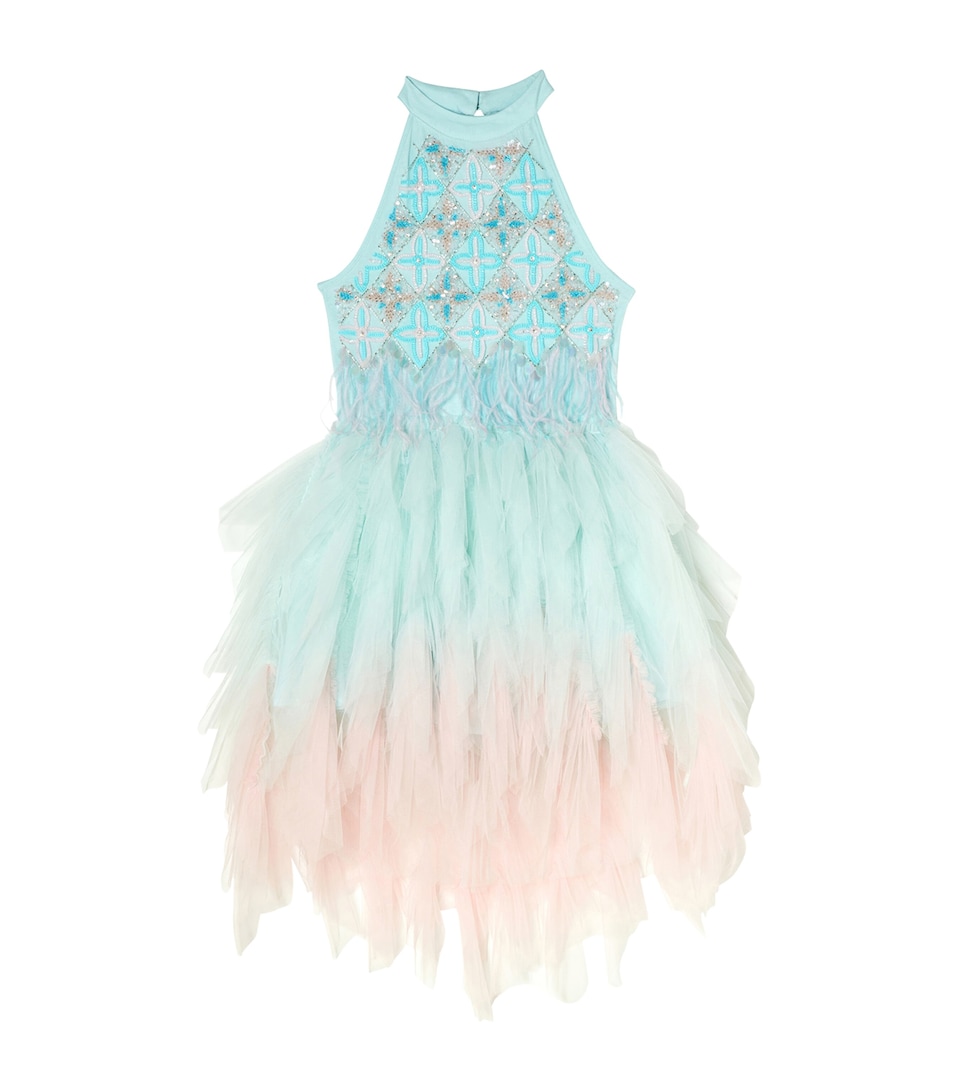 Tutu Du Monde Tulle Embellished Stardom Dress (2-12 Years) Pale Dogwood