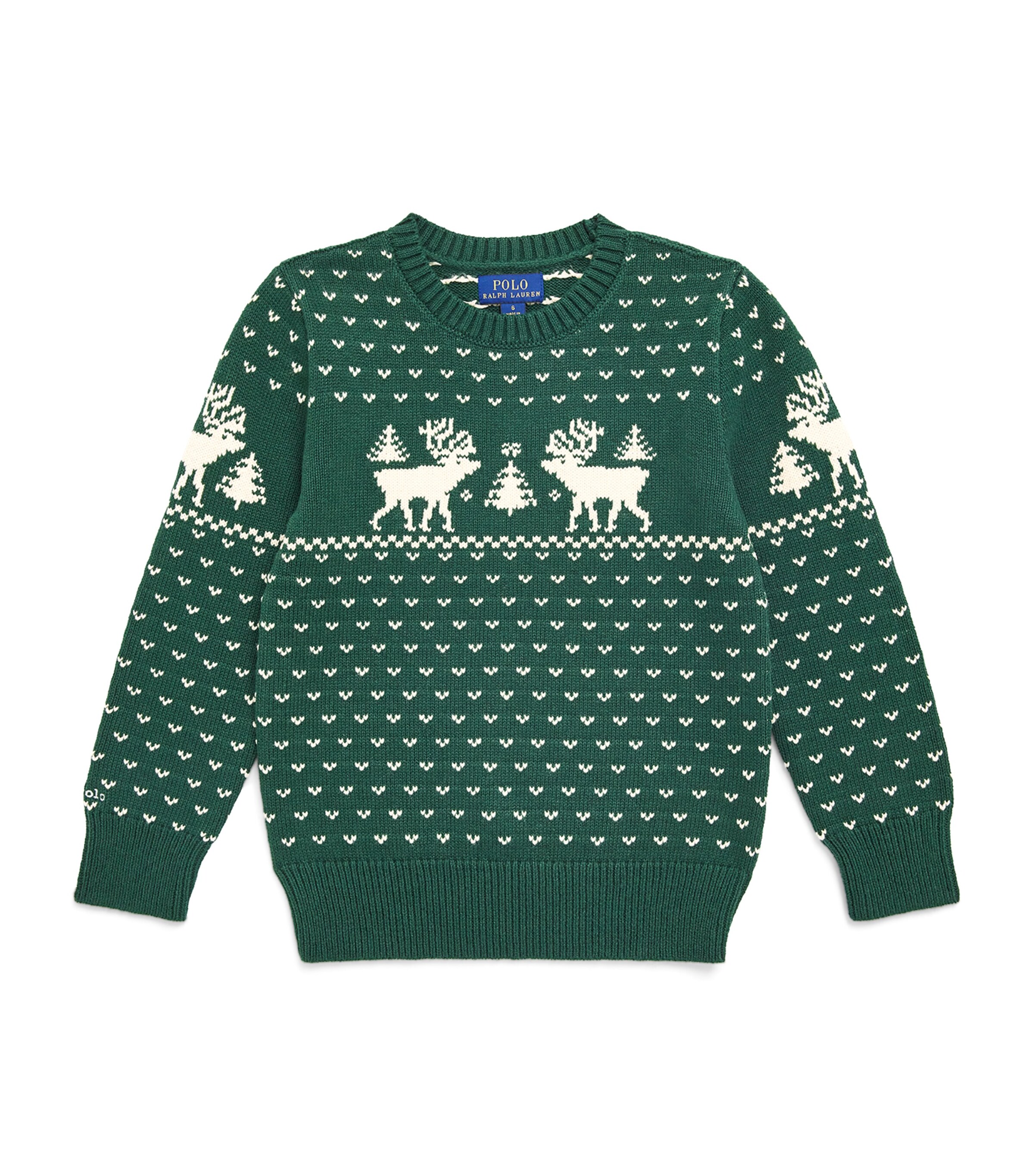 Cotton-Wool-Blend Reindeer Sweater (2-7 Years)