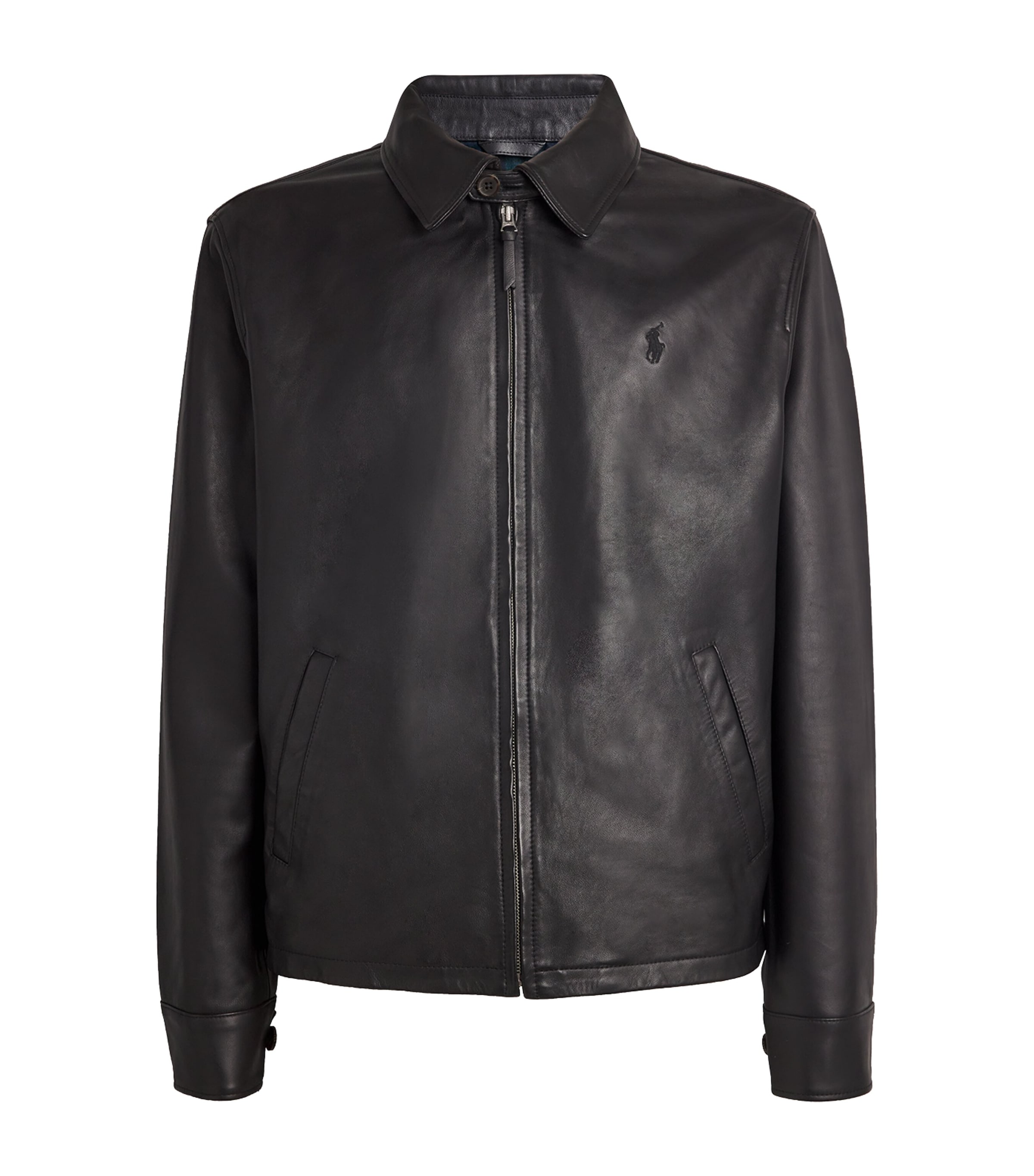 Polo Ralph Lauren Brown Leather Jacket | Harrods US