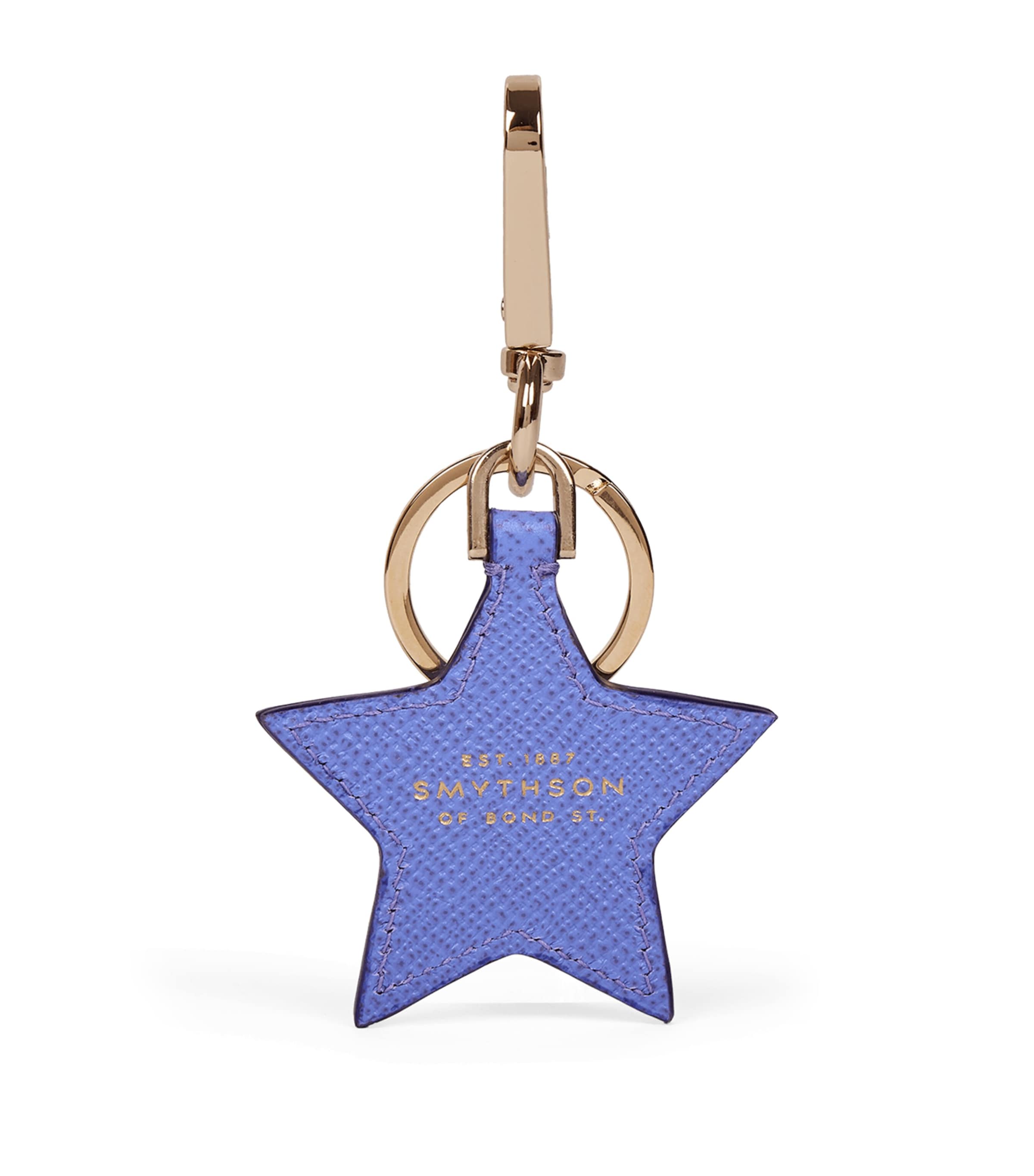 Panama Leather Star Keyring