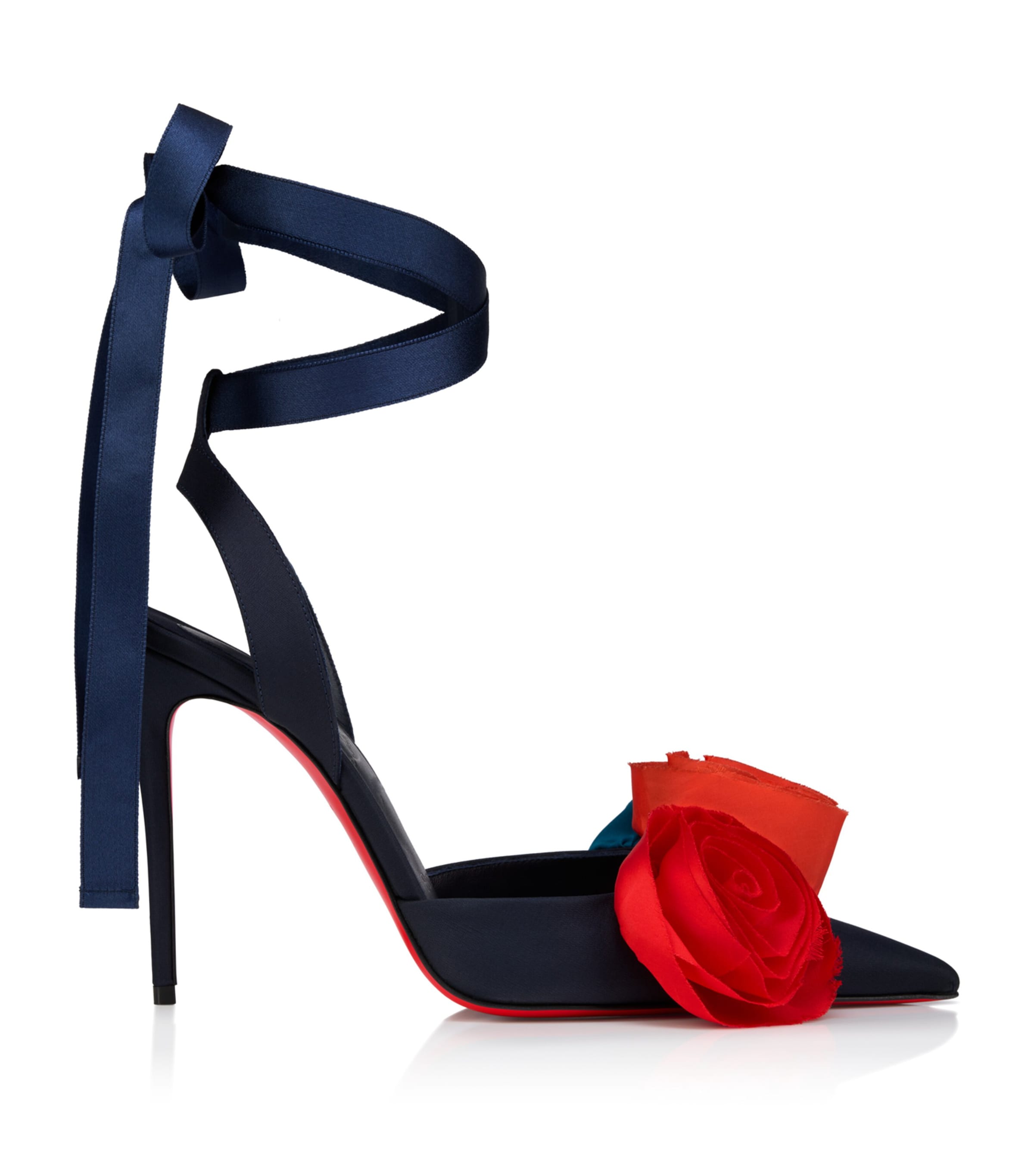 Mere Lachaise Silk Lace-Up Pumps 100