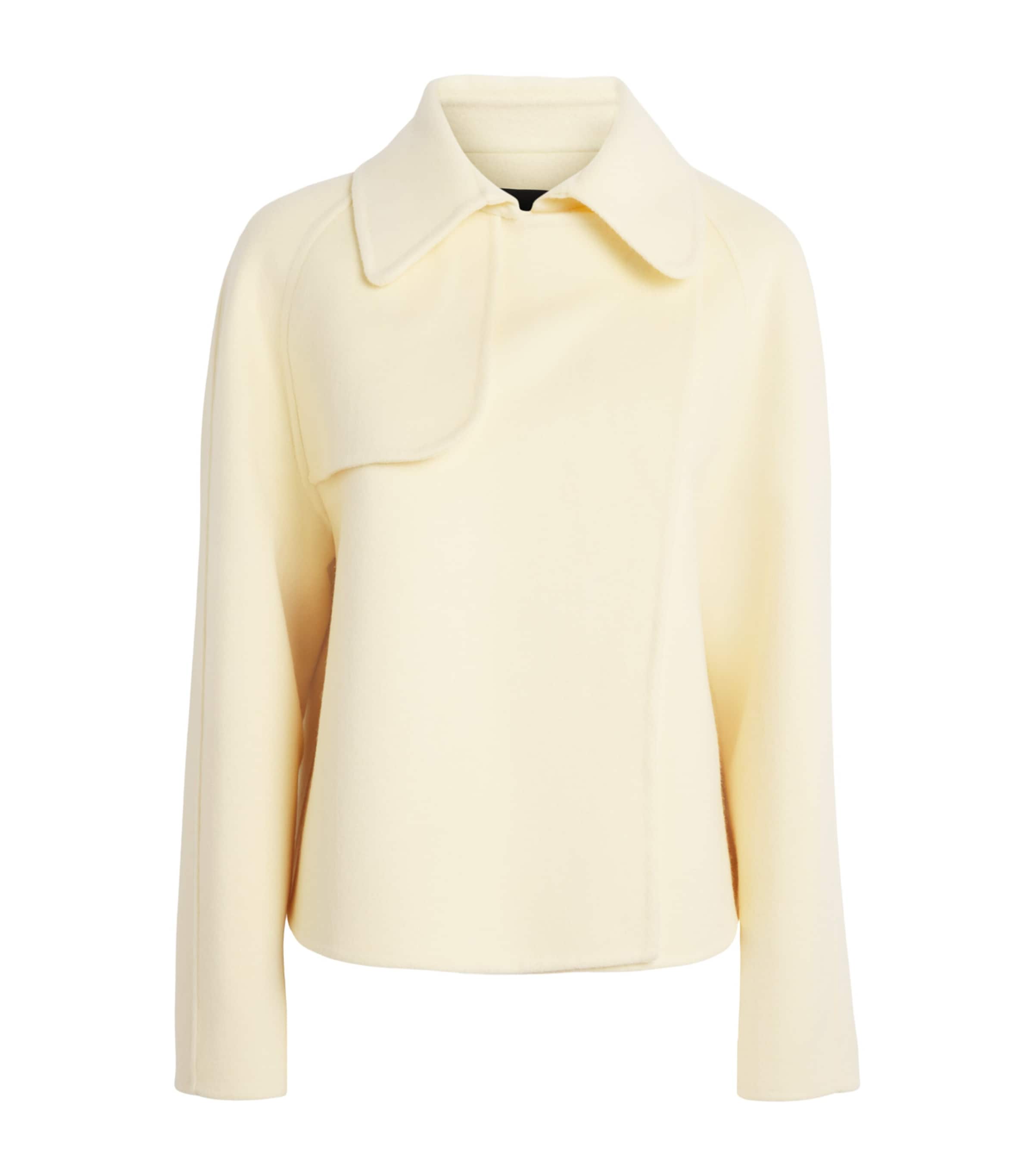 Fabiana Filippi Womens Cashmere-Wool Trench Jacket Giallo