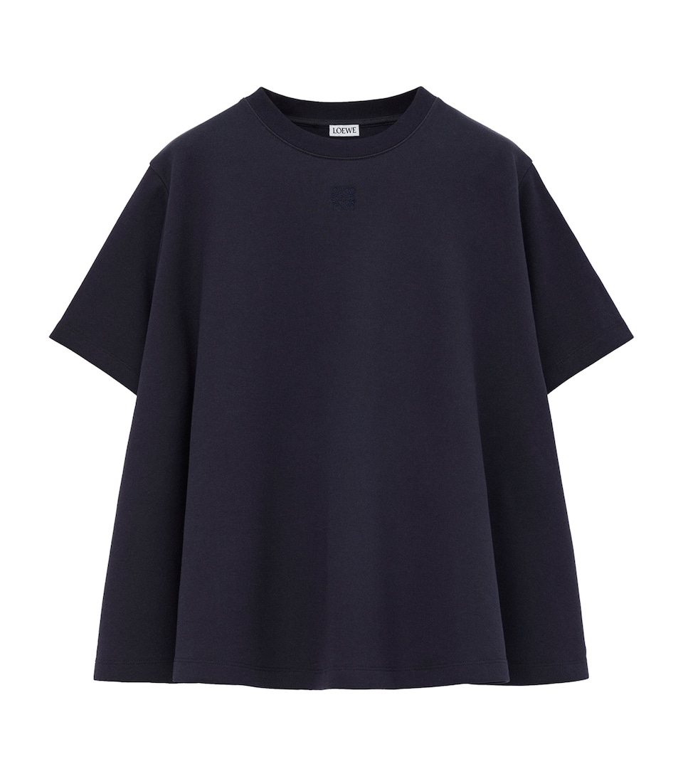 Cotton-Blend Trapeze Top