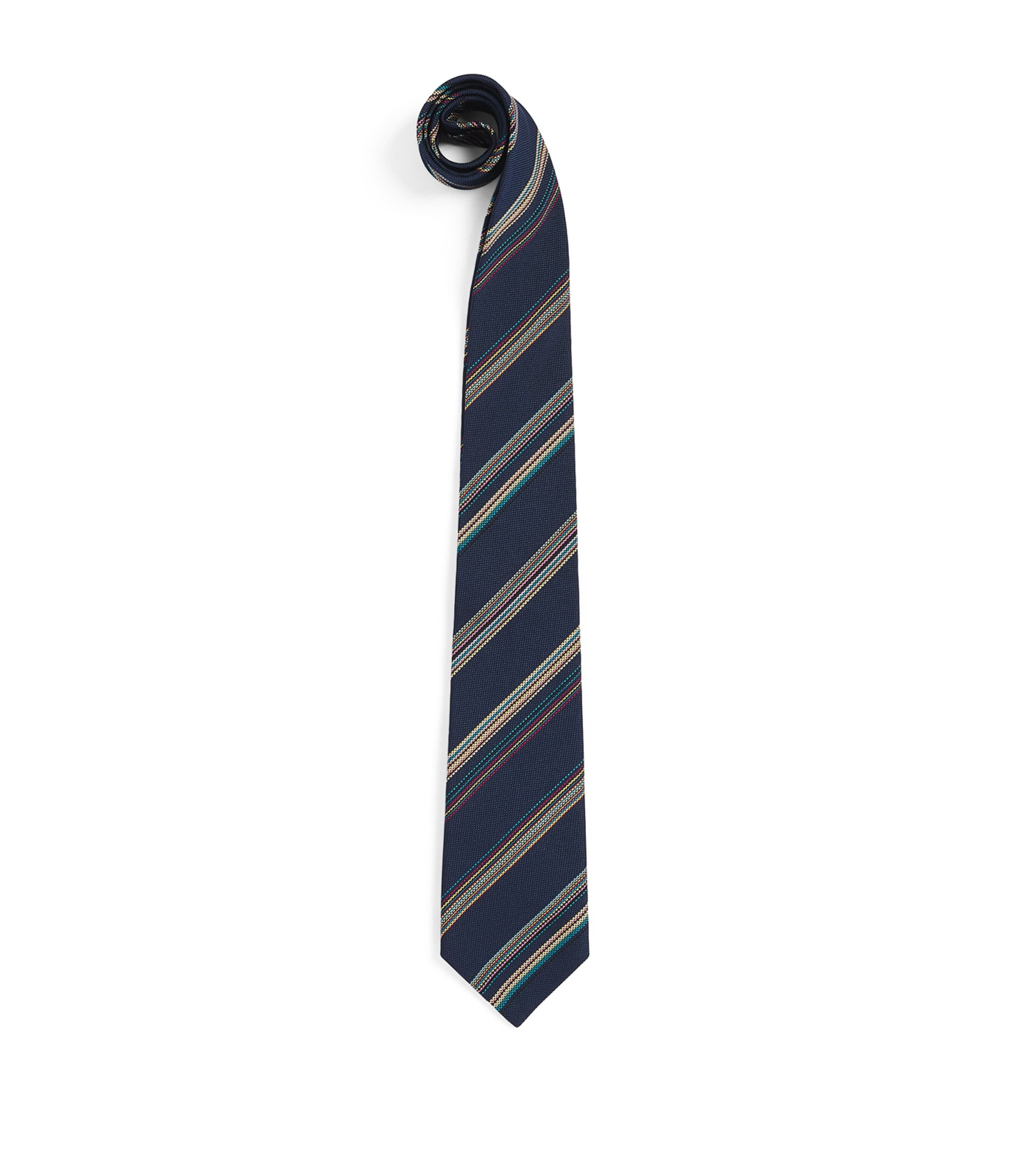 Paul Smith Signature Stripe Tie Blue
