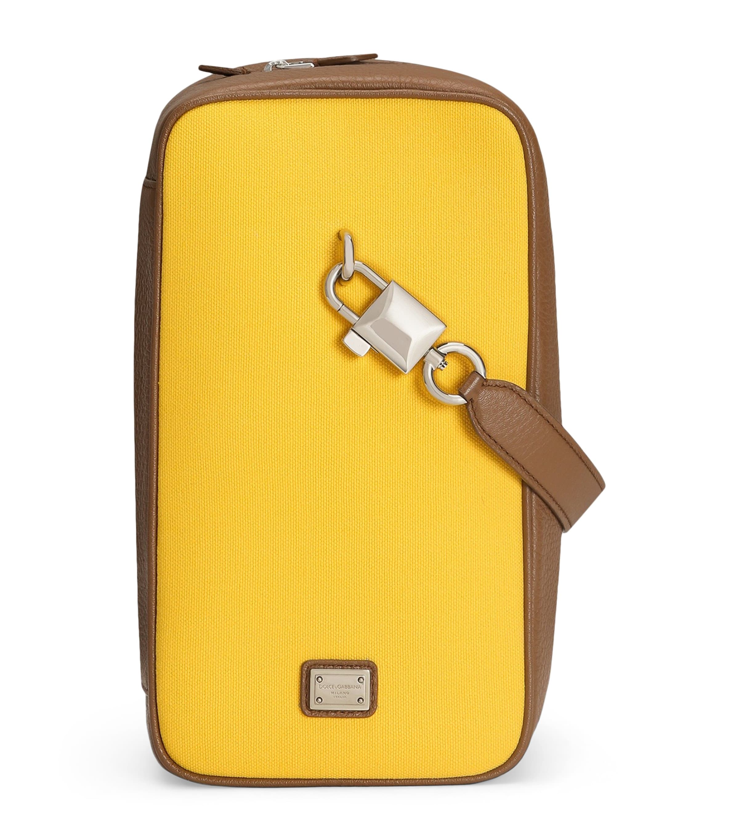 Dolce&Gabbana Lock Top-Handle Bag Giallo/caramel