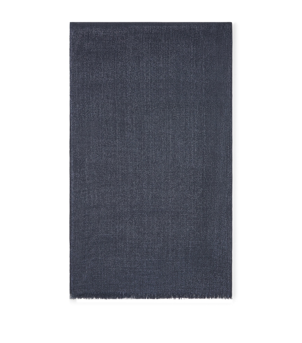 Cashmere-Blend Metallic Scarf