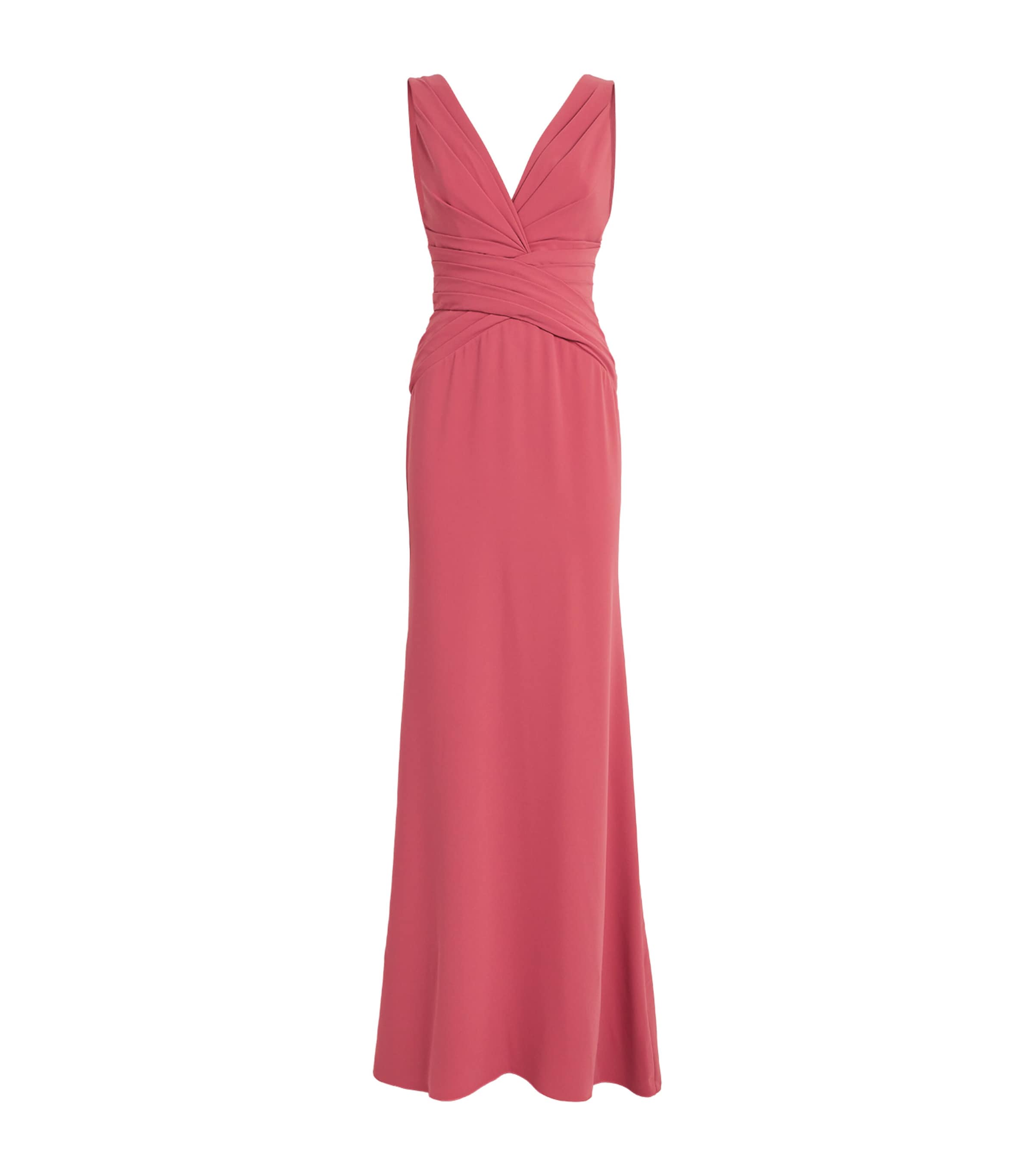 V-Neck Criss-Cross Gown