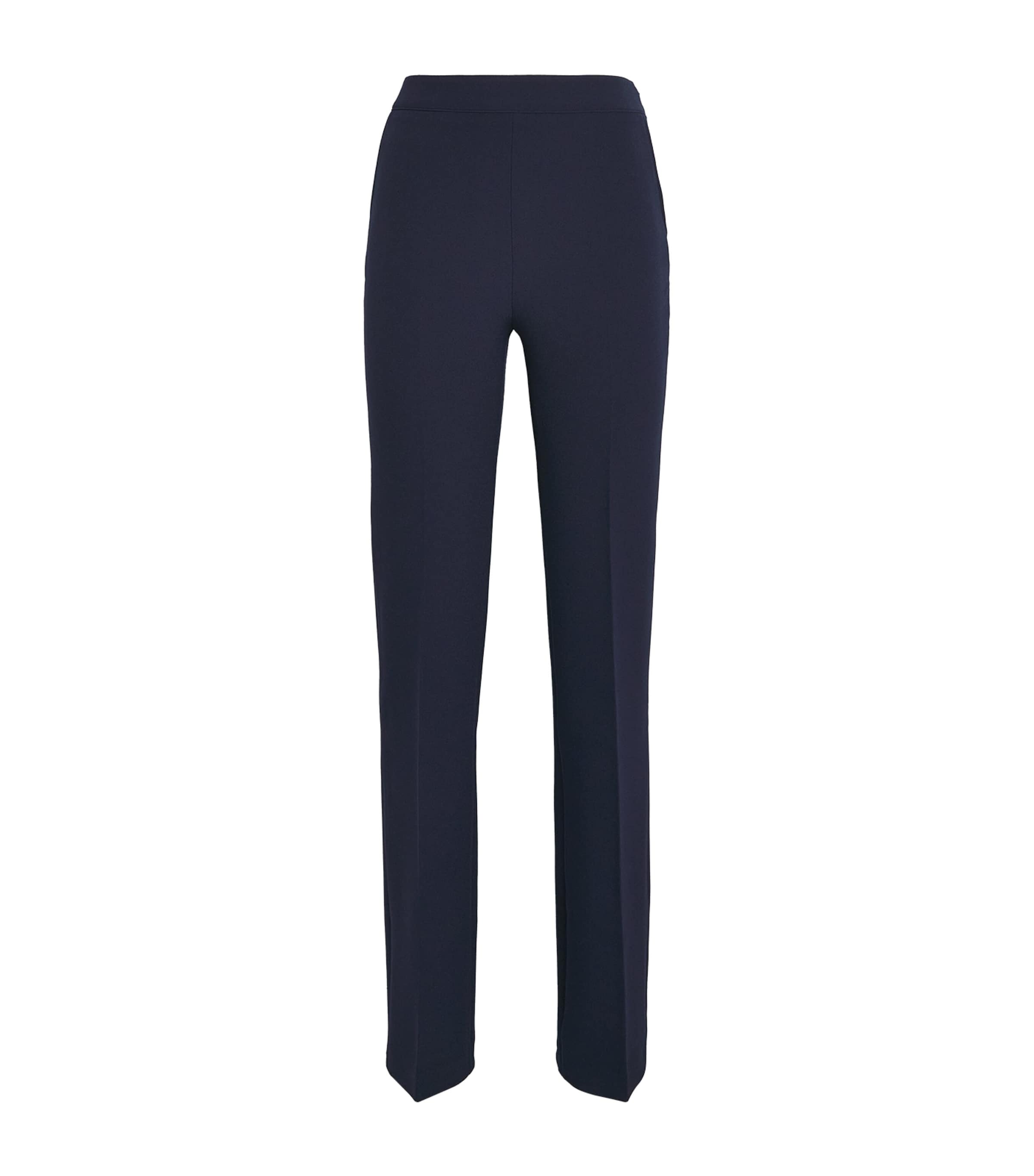 Safiyaa Womens Crepe Tailored Trousers Maritime Blue