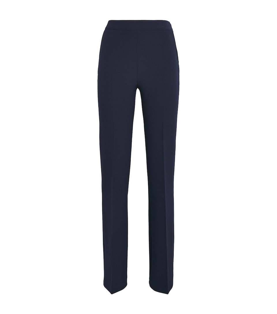 Safiyaa Womens Crepe Tailored Trousers Maritime Blue