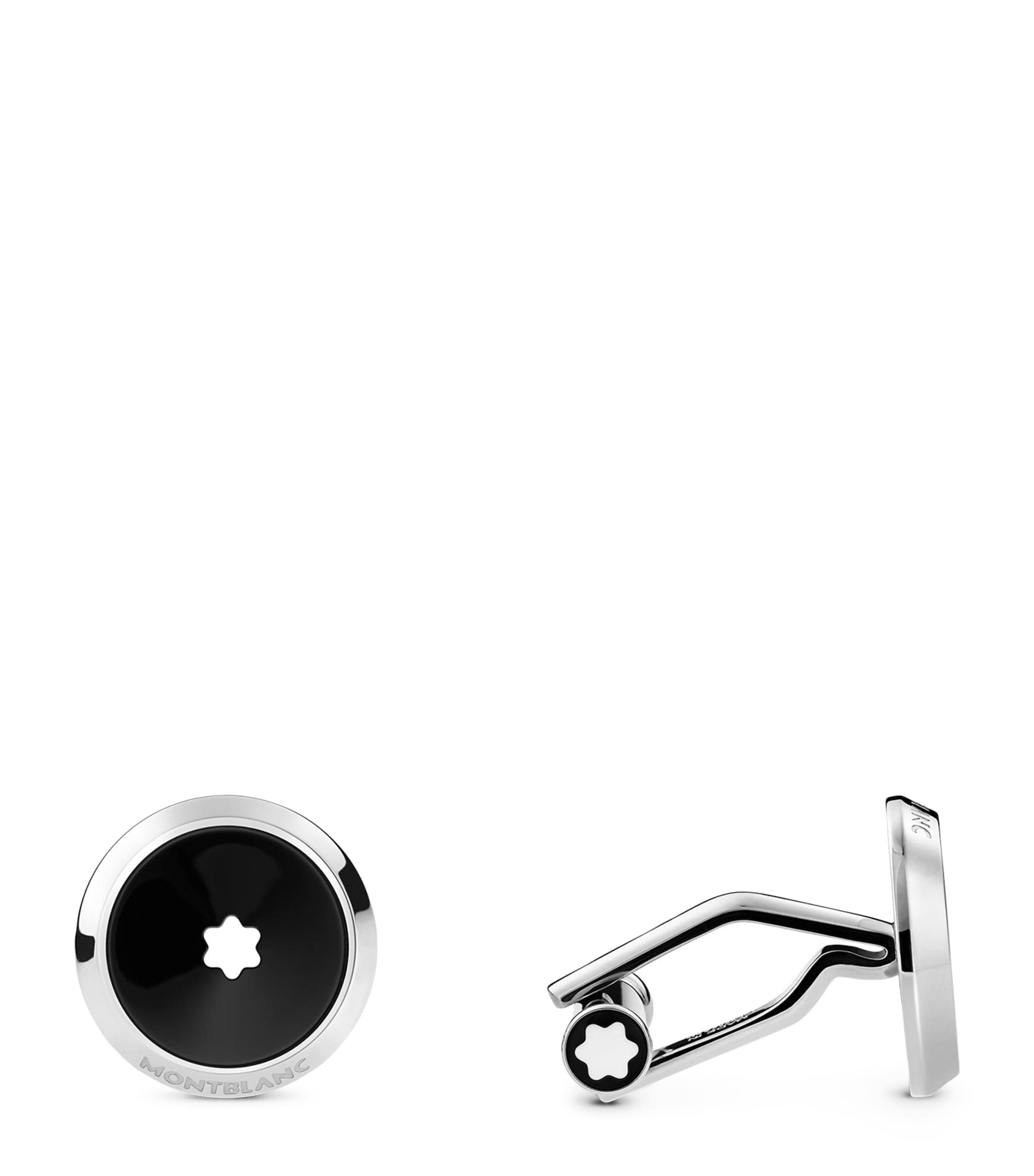 Montblanc Stainless Steel Star Cufflinks Silver