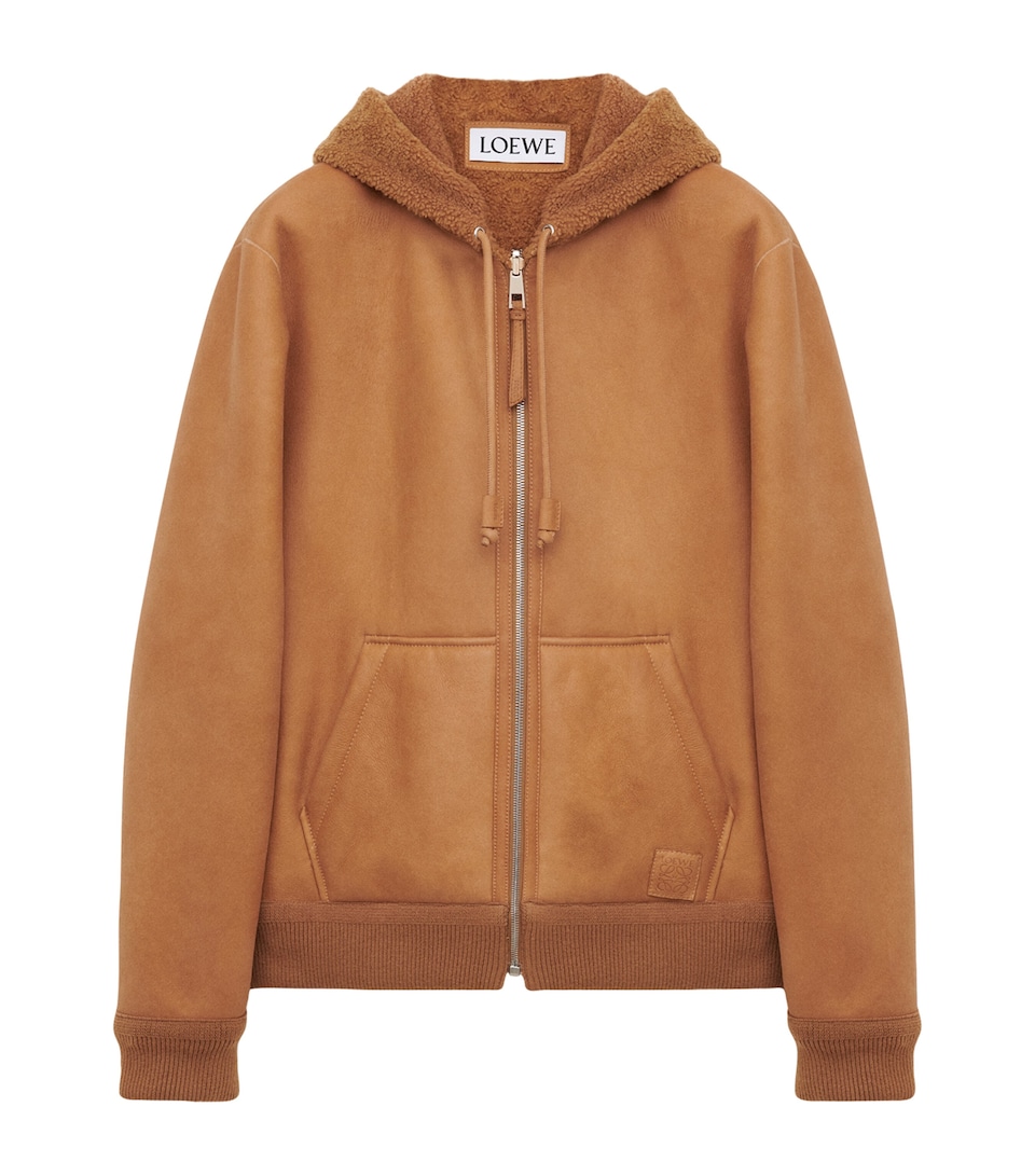 Shearling Reversible Hooded Jacket